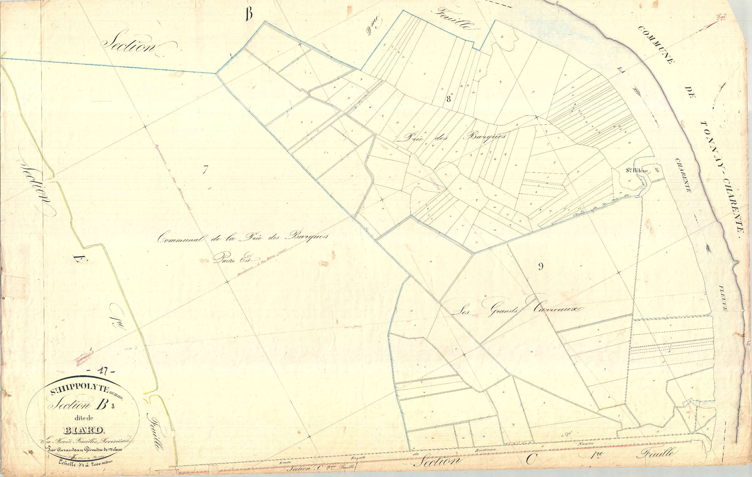 Saint-Hippolyte - Section B3 dite de Biard.