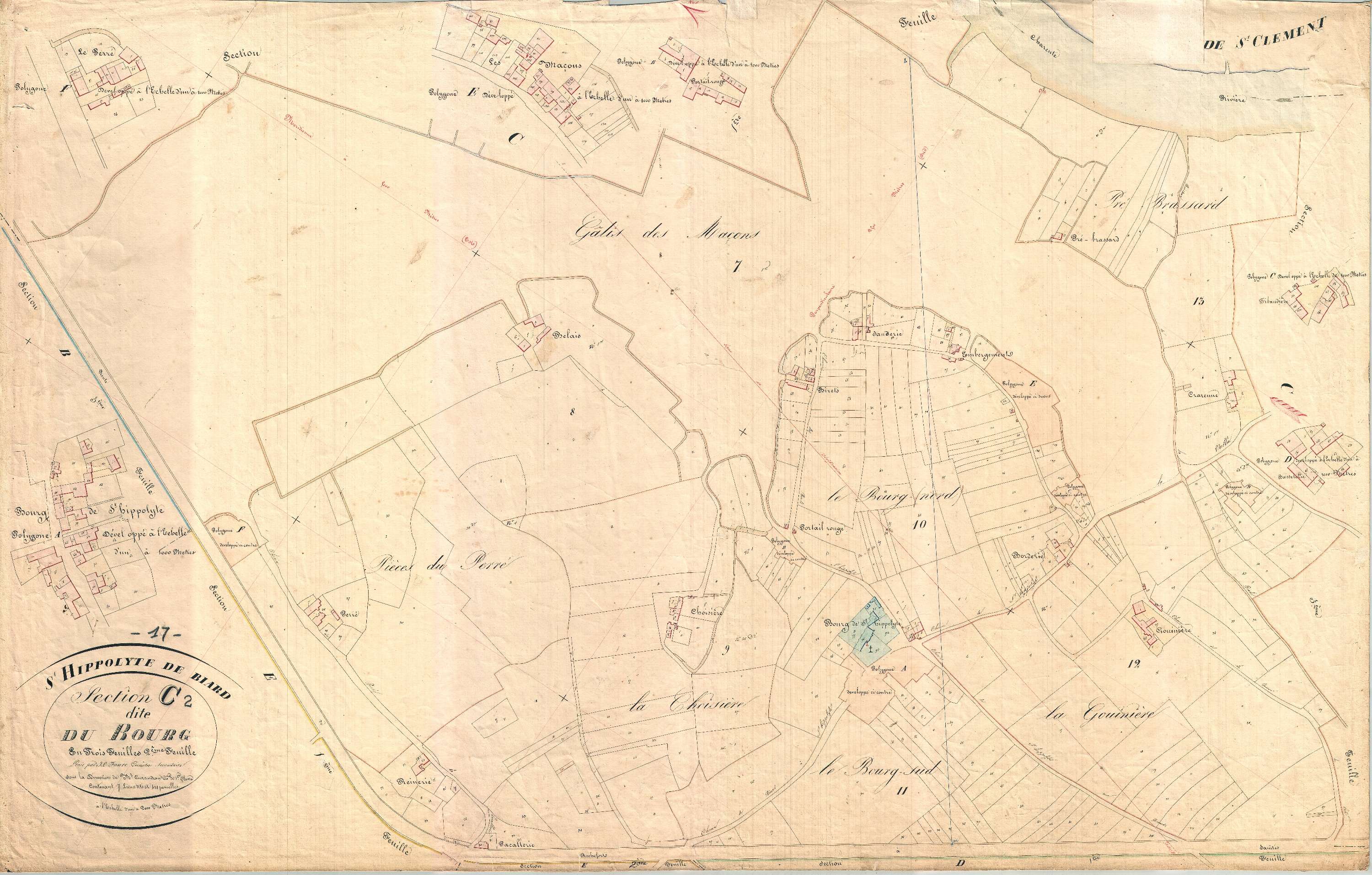 Saint-Hippolyte - Section C2 dite du Bourg.