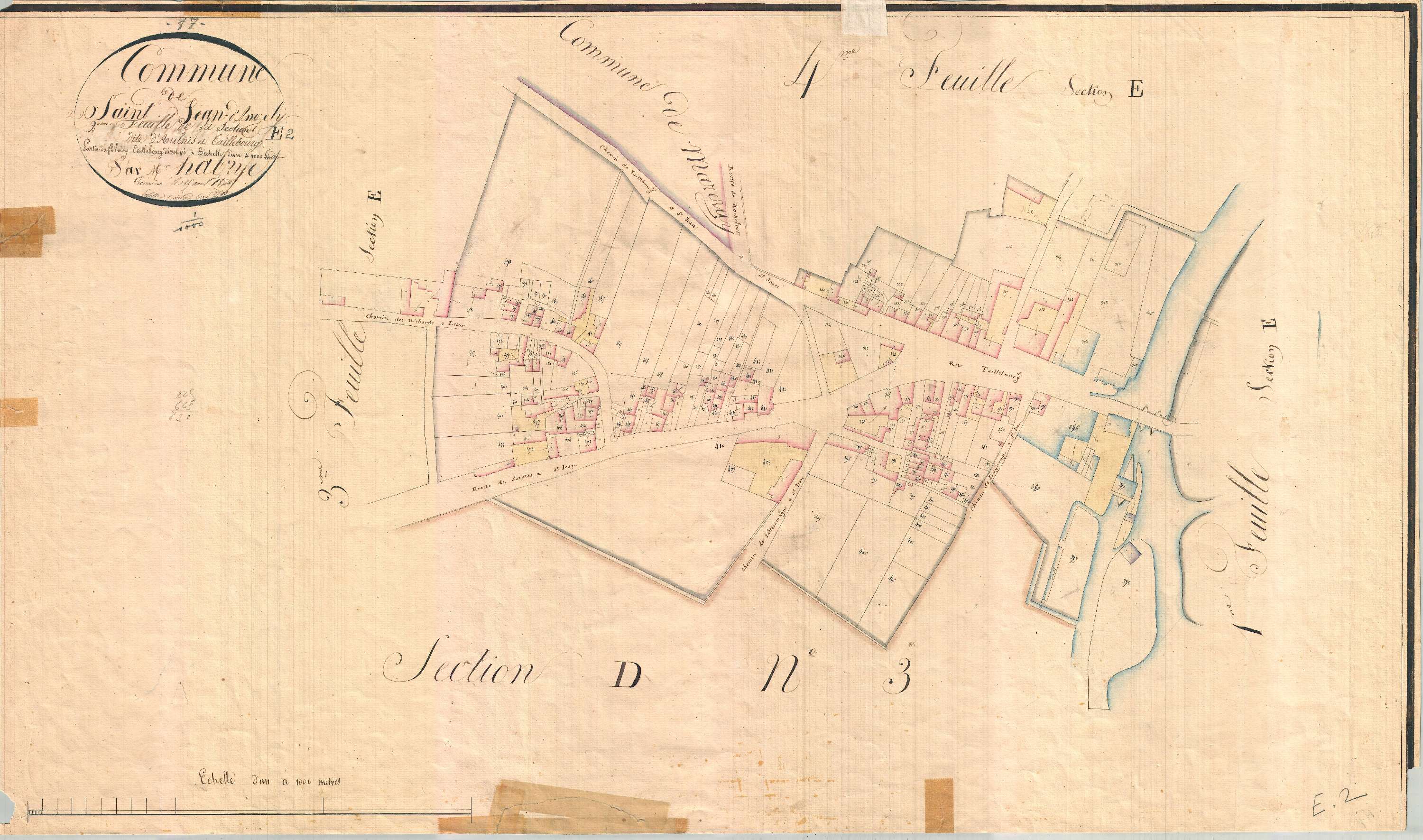 Saint-Jean-d'Angély - Section E2 dite d'Aunis et de Taillebourg.