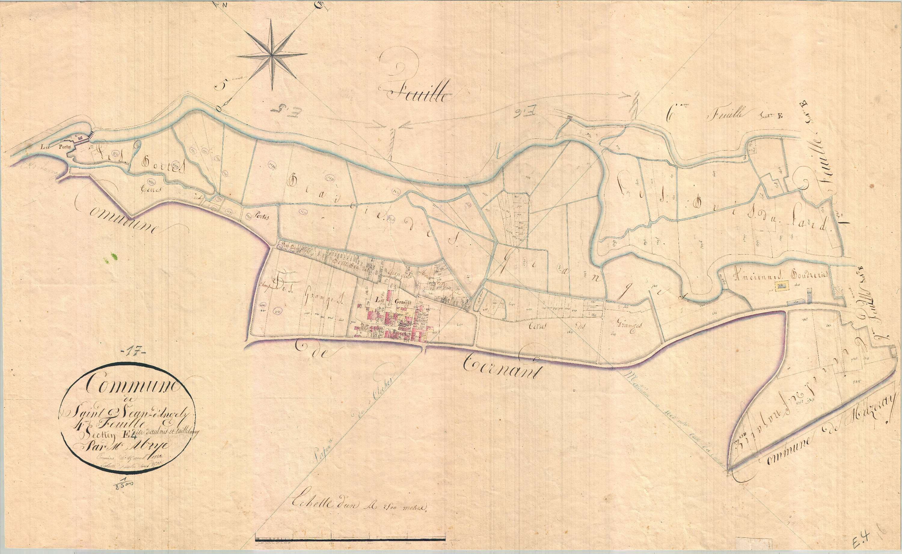 Saint-Jean-d'Angély - Section E4 dite d'Aunis et de Taillebourg.