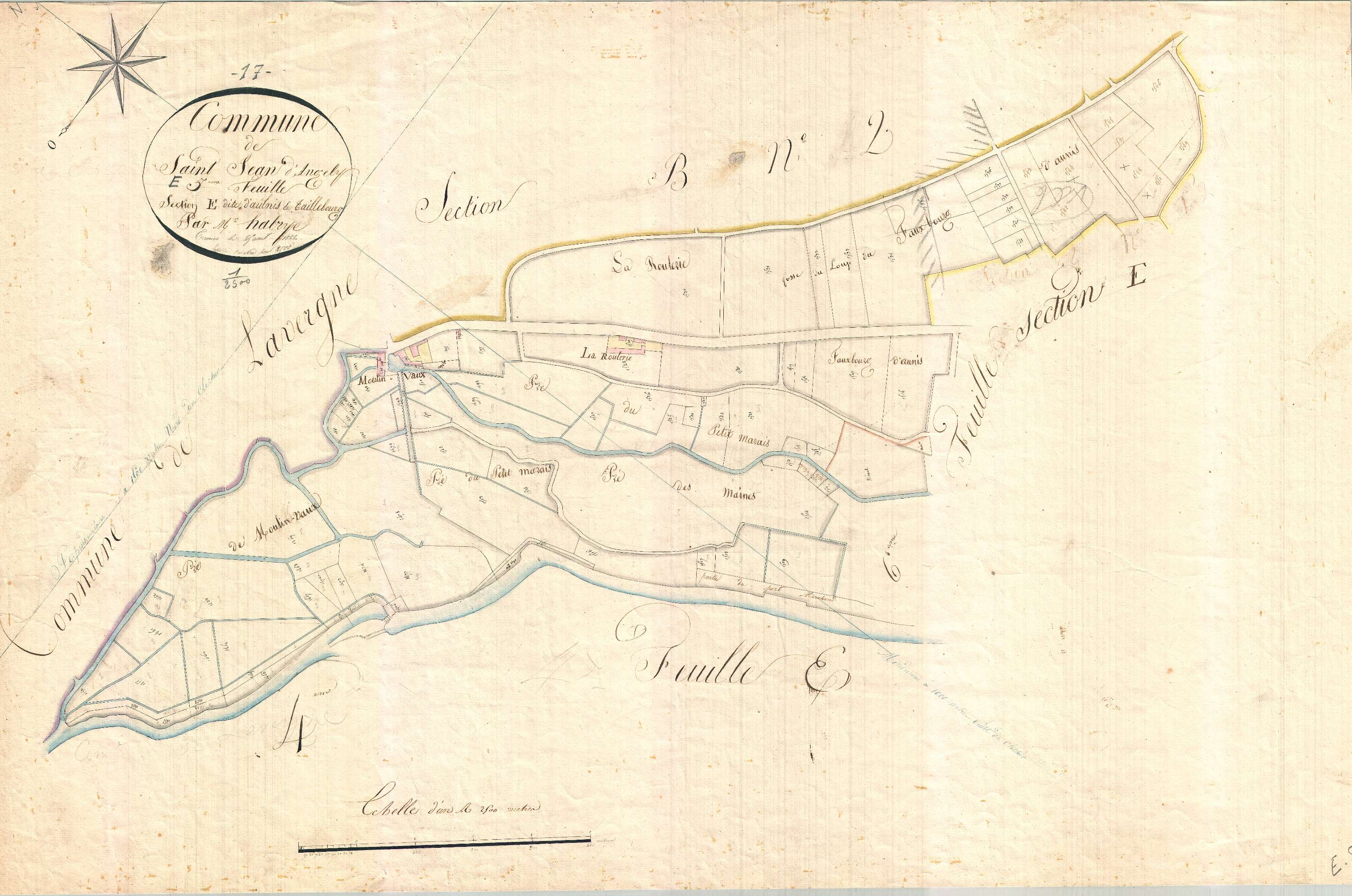 Saint-Jean-d'Angély - Section E5 dite d'Aunis et de Taillebourg.
