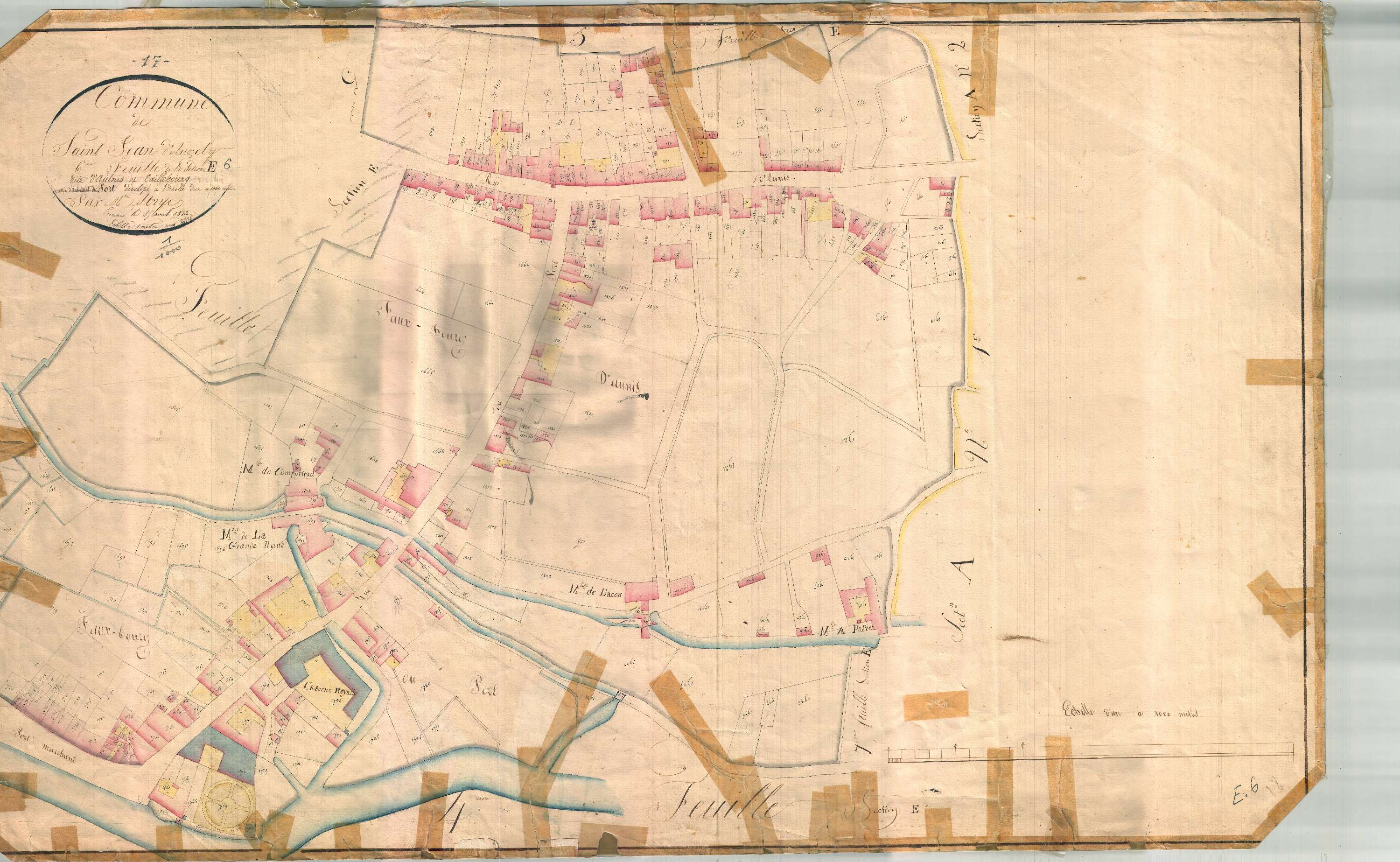 Saint-Jean-d'Angély - Section E6 dite d'Aunis et de Taillebourg.
