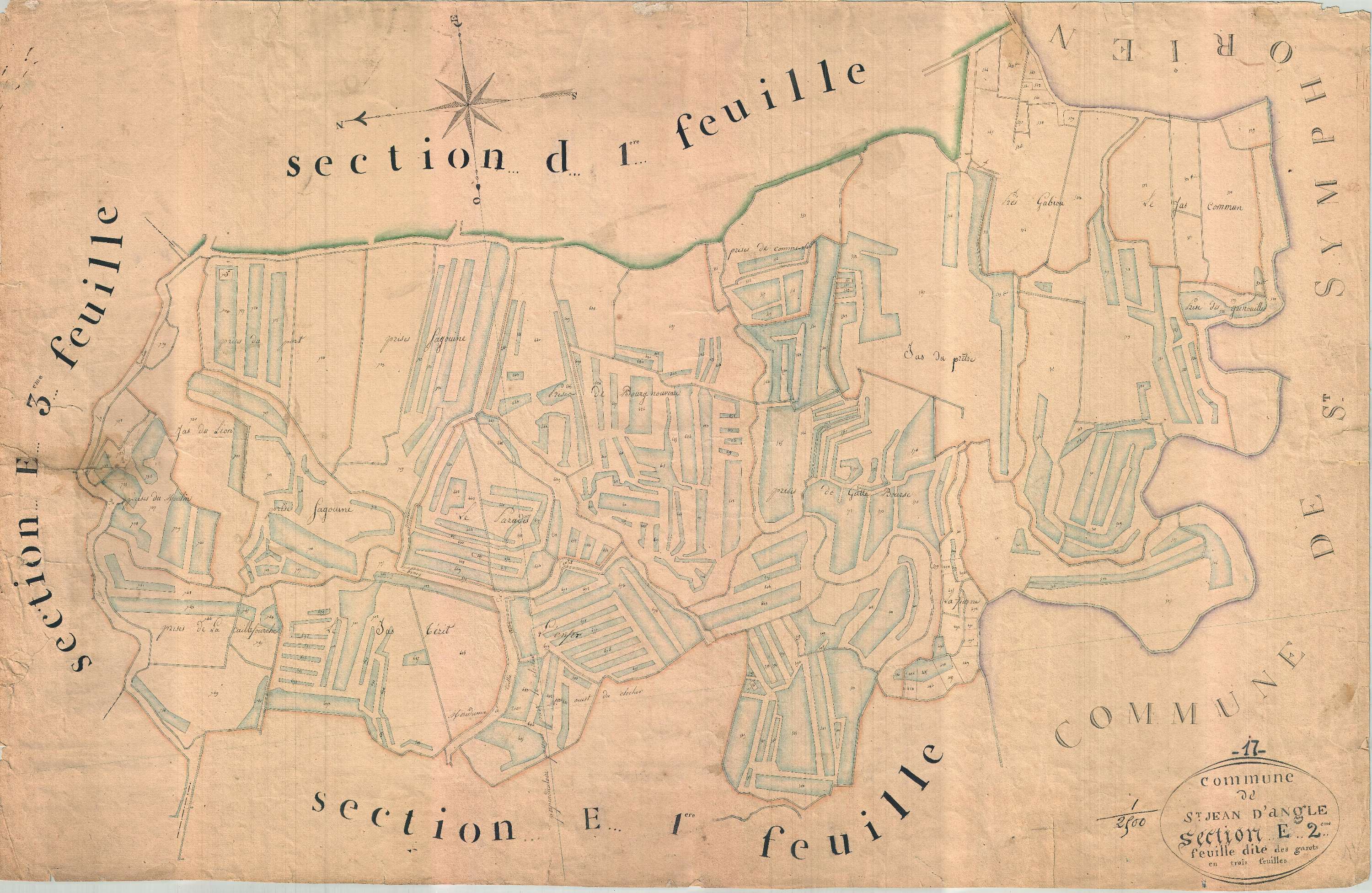 Saint-Jean-d'Angle - Section E2 dite des Garots.