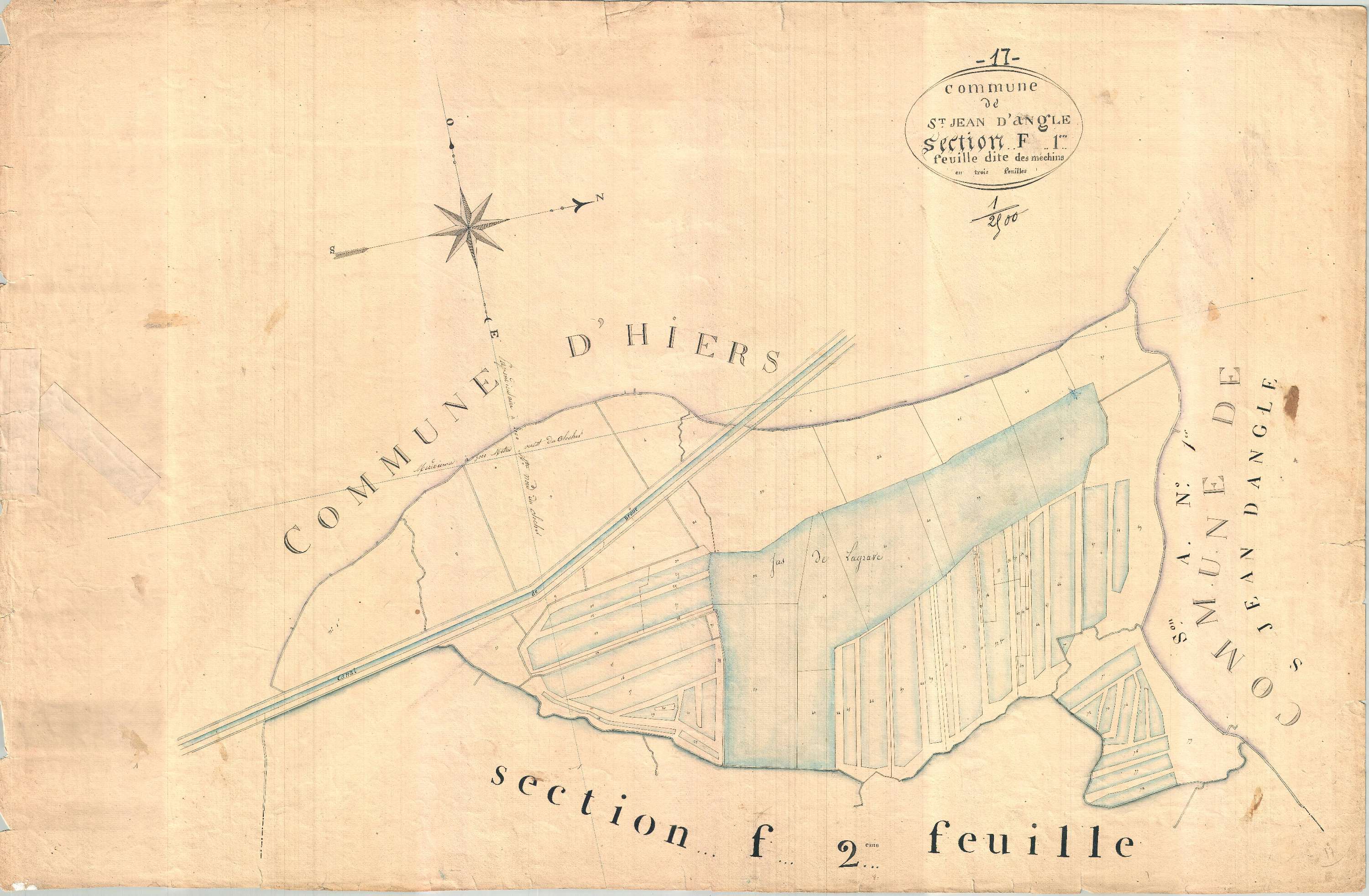 Saint-Jean-d'Angle - Section F1 dite des Méchins.
