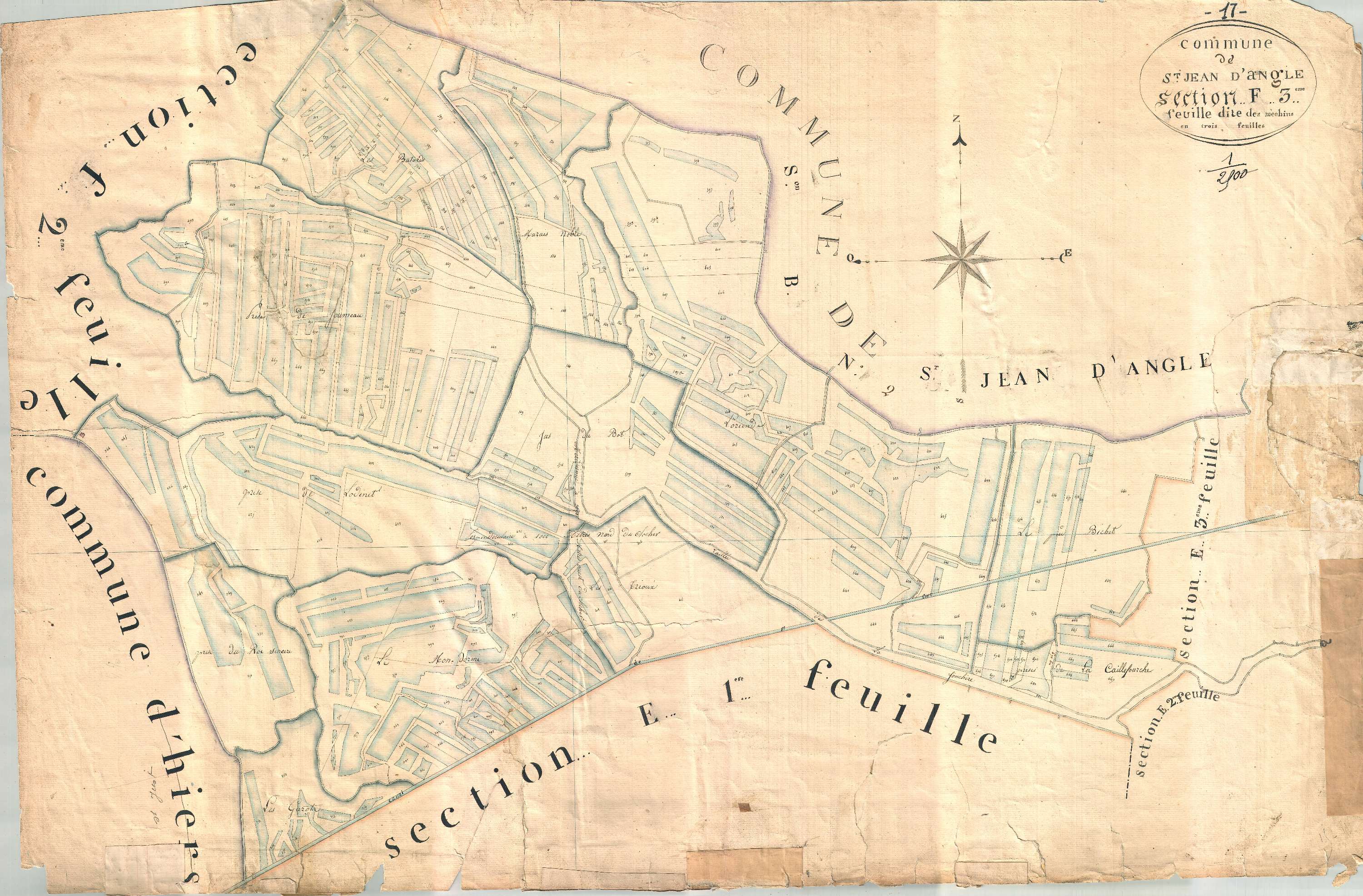 Saint-Jean-d'Angle - Section F3 dite des Méchins.