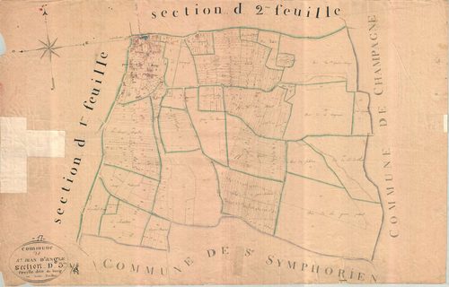 Saint-Jean-d'Angle - Section D3 dite du Bourg.