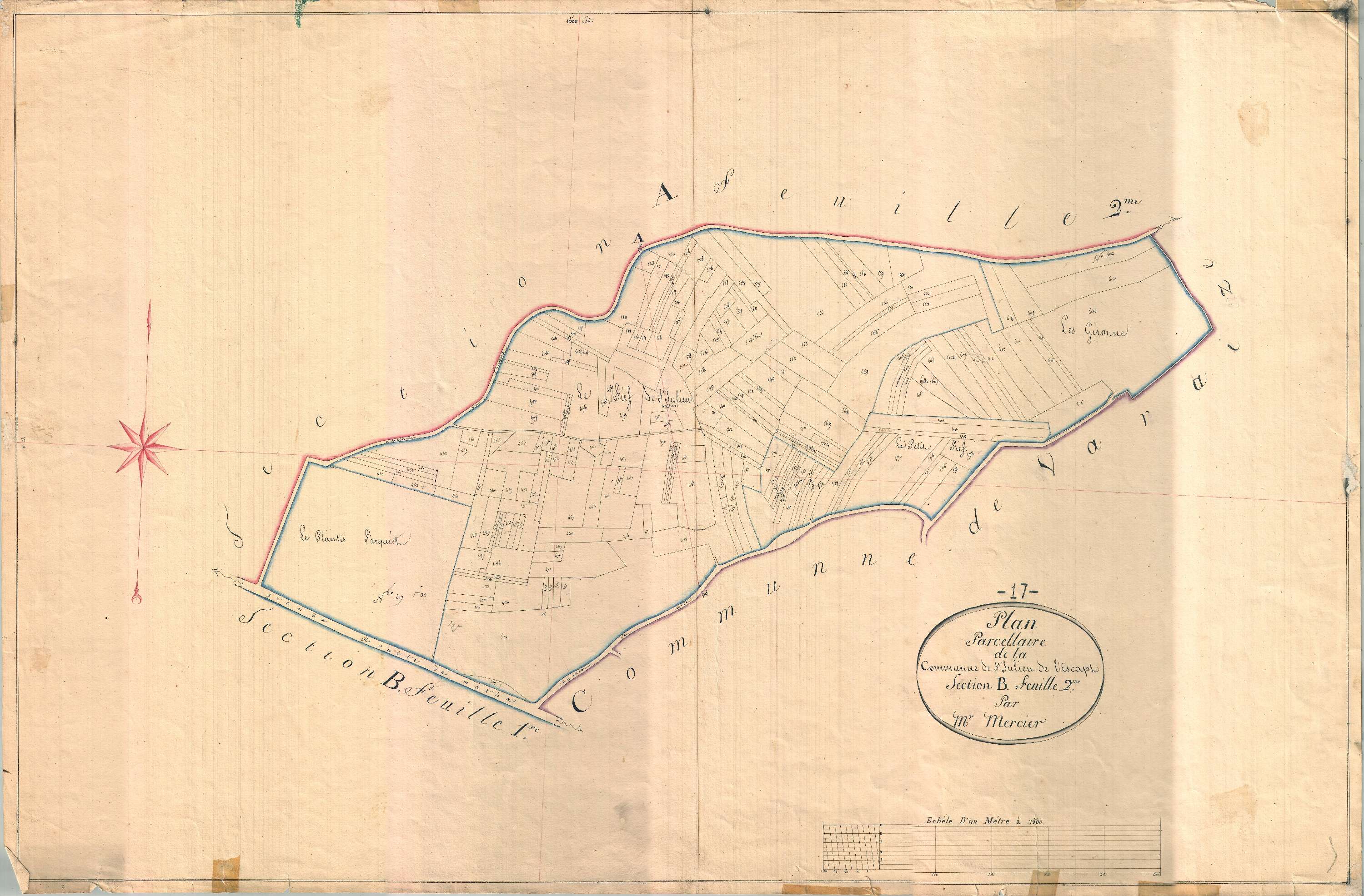 Saint-Julien-de-l'Escap - Section B2 (sans nom).