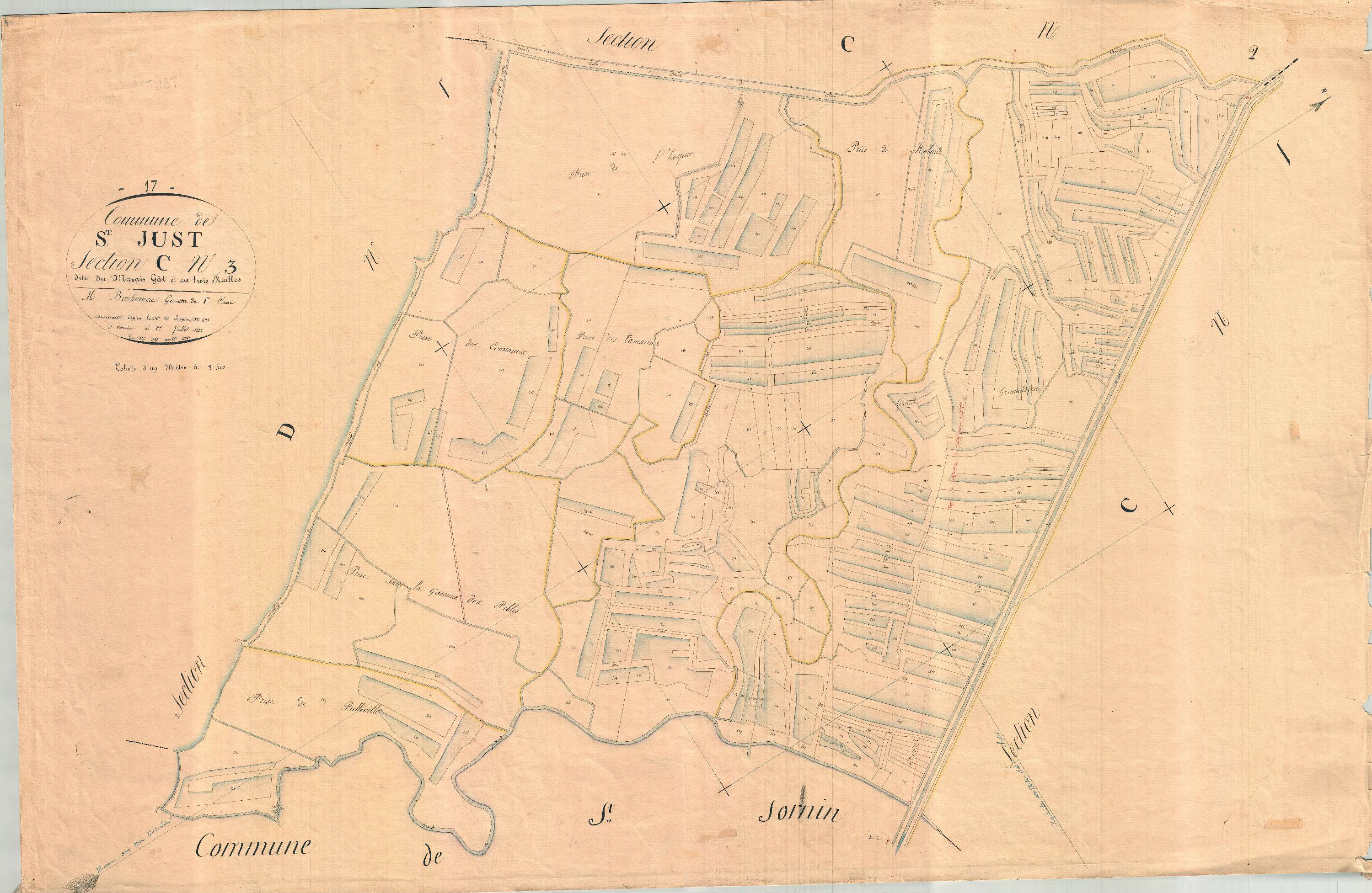 Saint-Just-Luzac - Section C3 dite du Marais Gats.