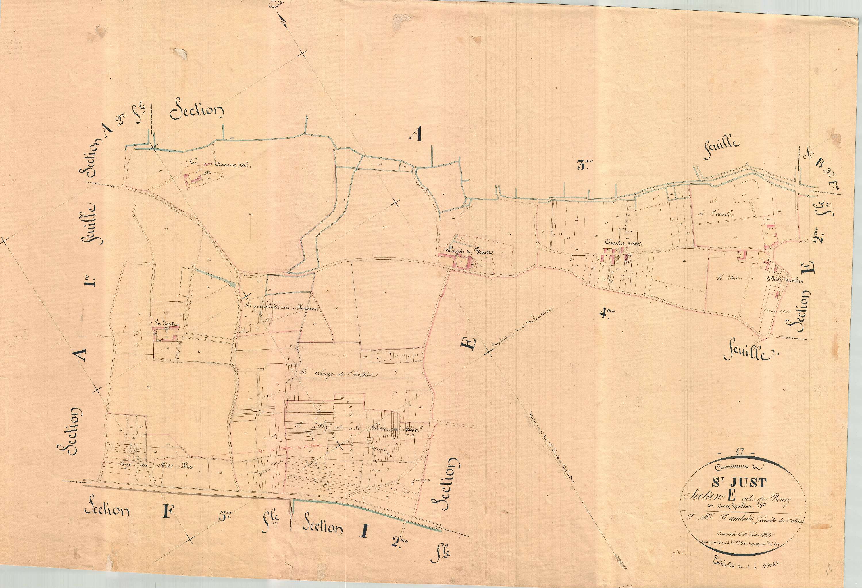 Saint-Just-Luzac - Section E3 dite du Bourg.