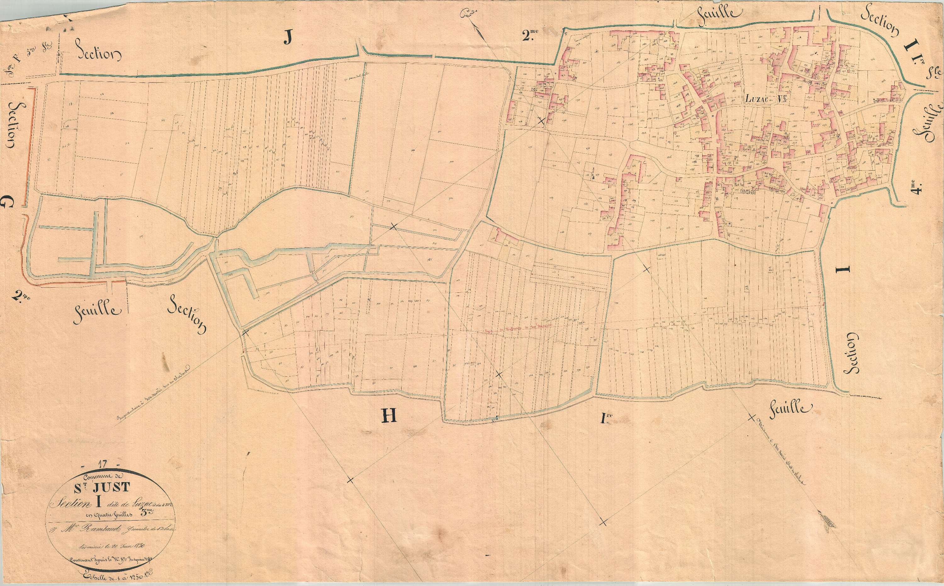 Saint-Just-Luzac - Section I3 dite de Luzac et des Quatres Moulins.