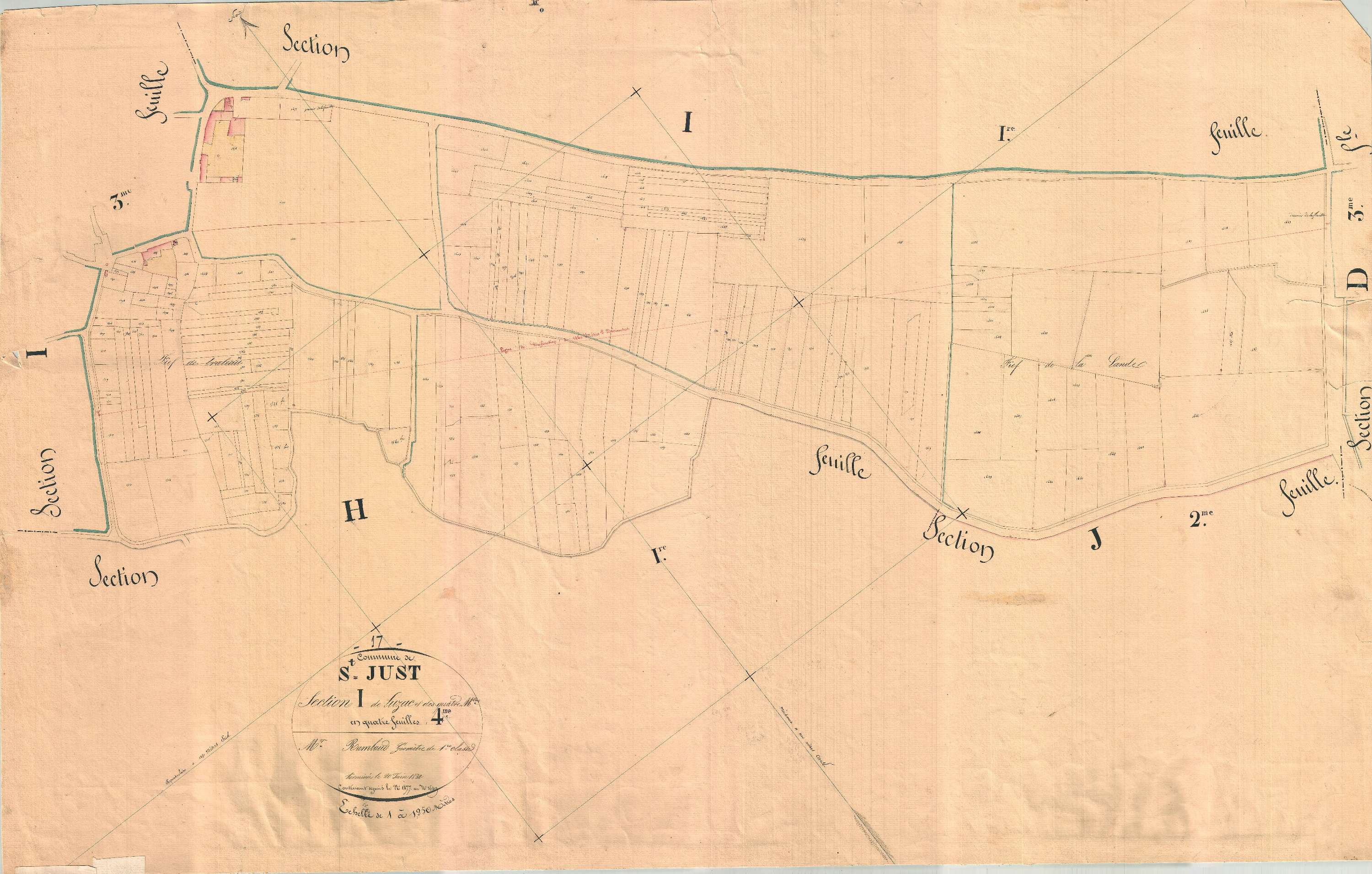 Saint-Just-Luzac - Section I4 dite de Luzac et des Quatres Moulins.