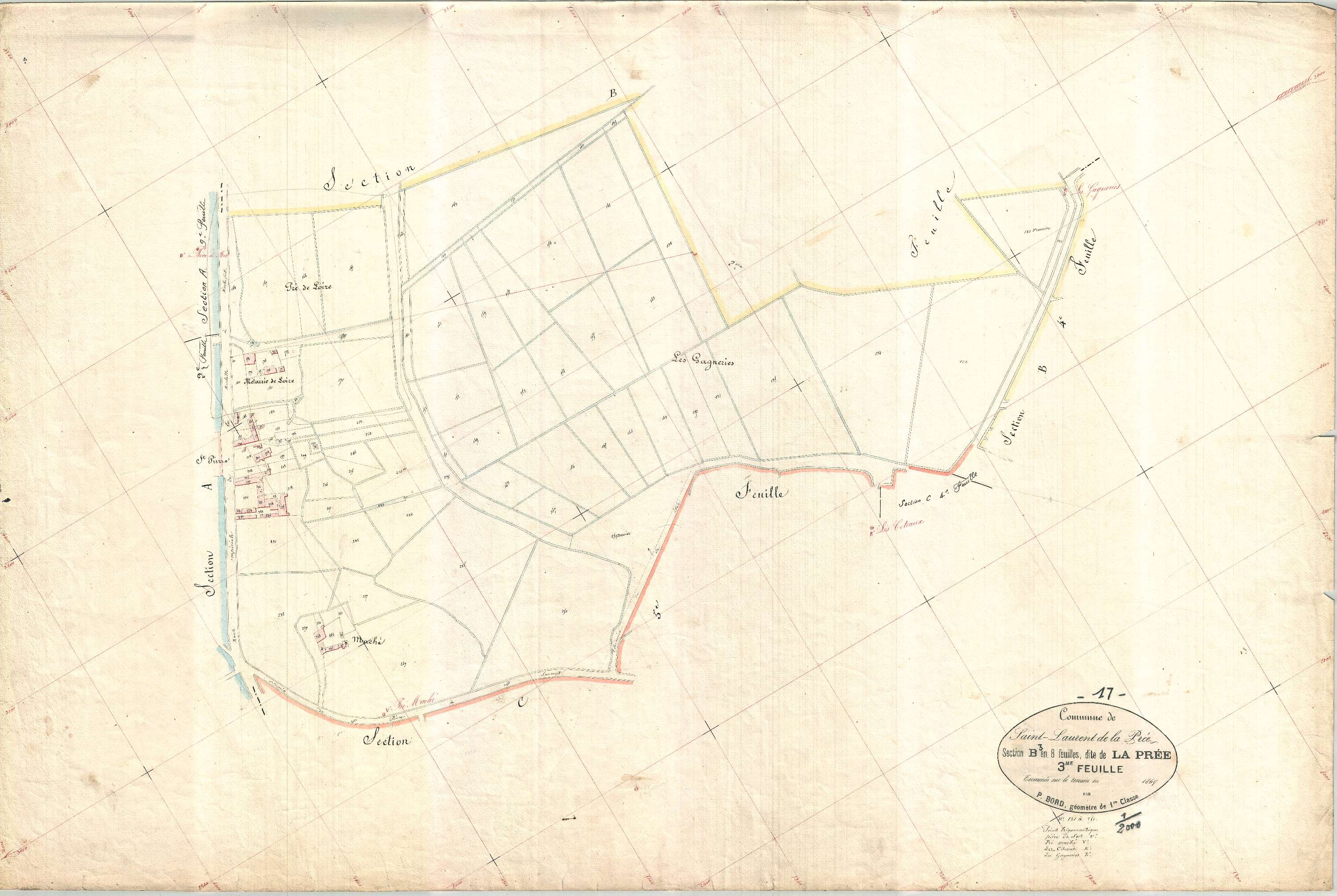 Saint-Laurent-de-la-Prée - Section B3 dite de la Prée.