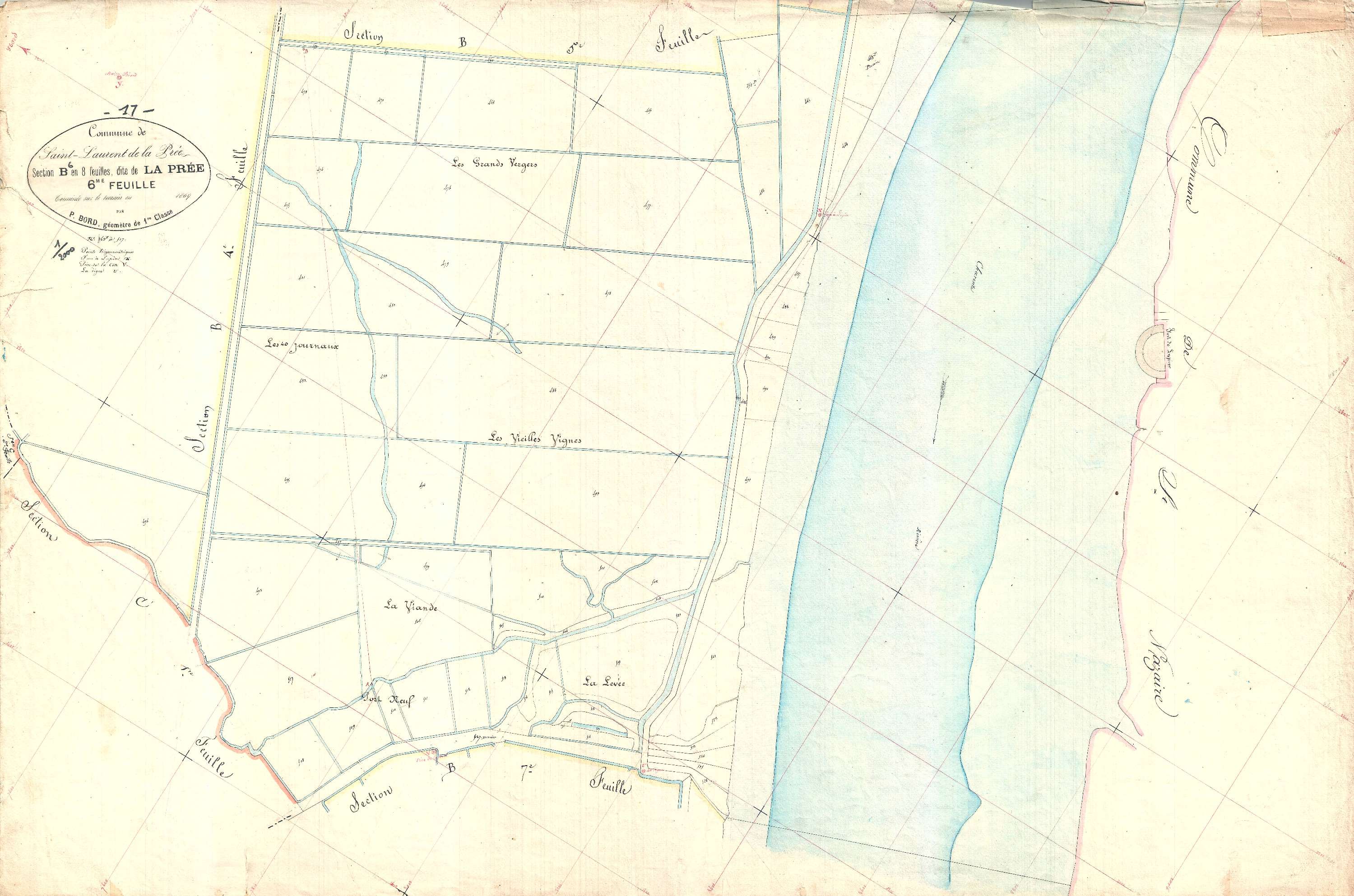 Saint-Laurent-de-la-Prée - Section B6 dite de la Prée.