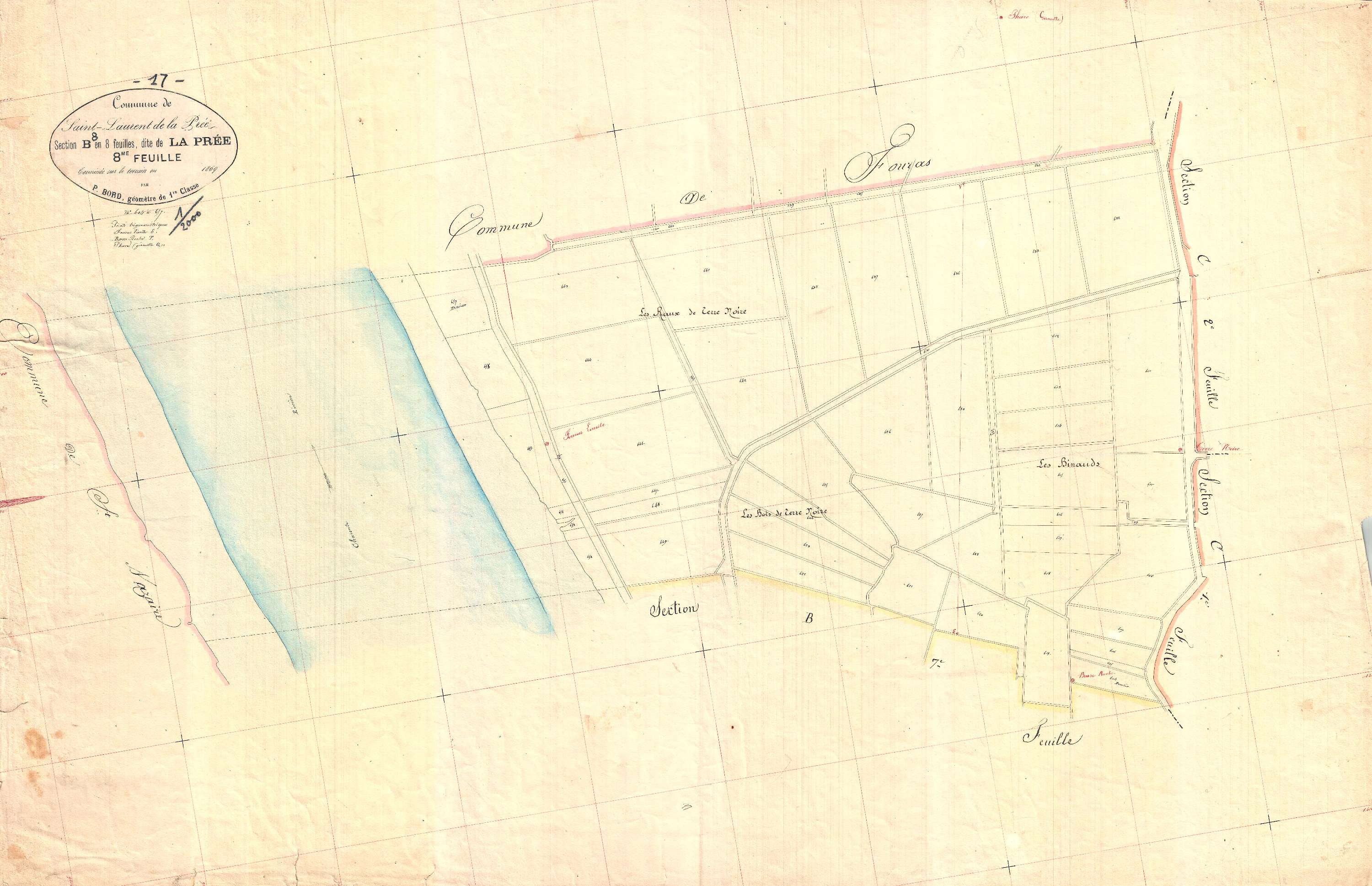 Saint-Laurent-de-la-Prée - Section B8 dite de la Prée.