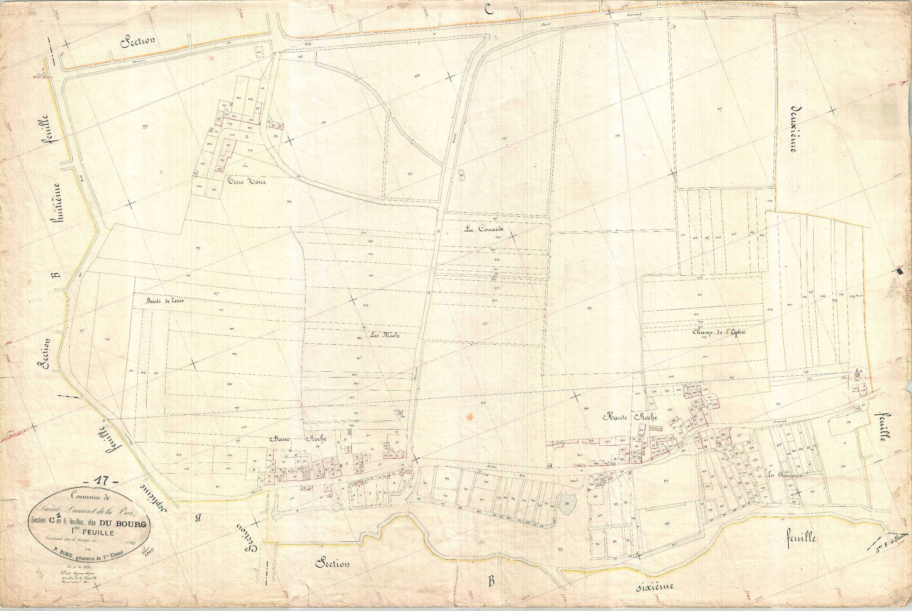 Saint-Laurent-de-la-Prée - Section C1 dite du Bourg.