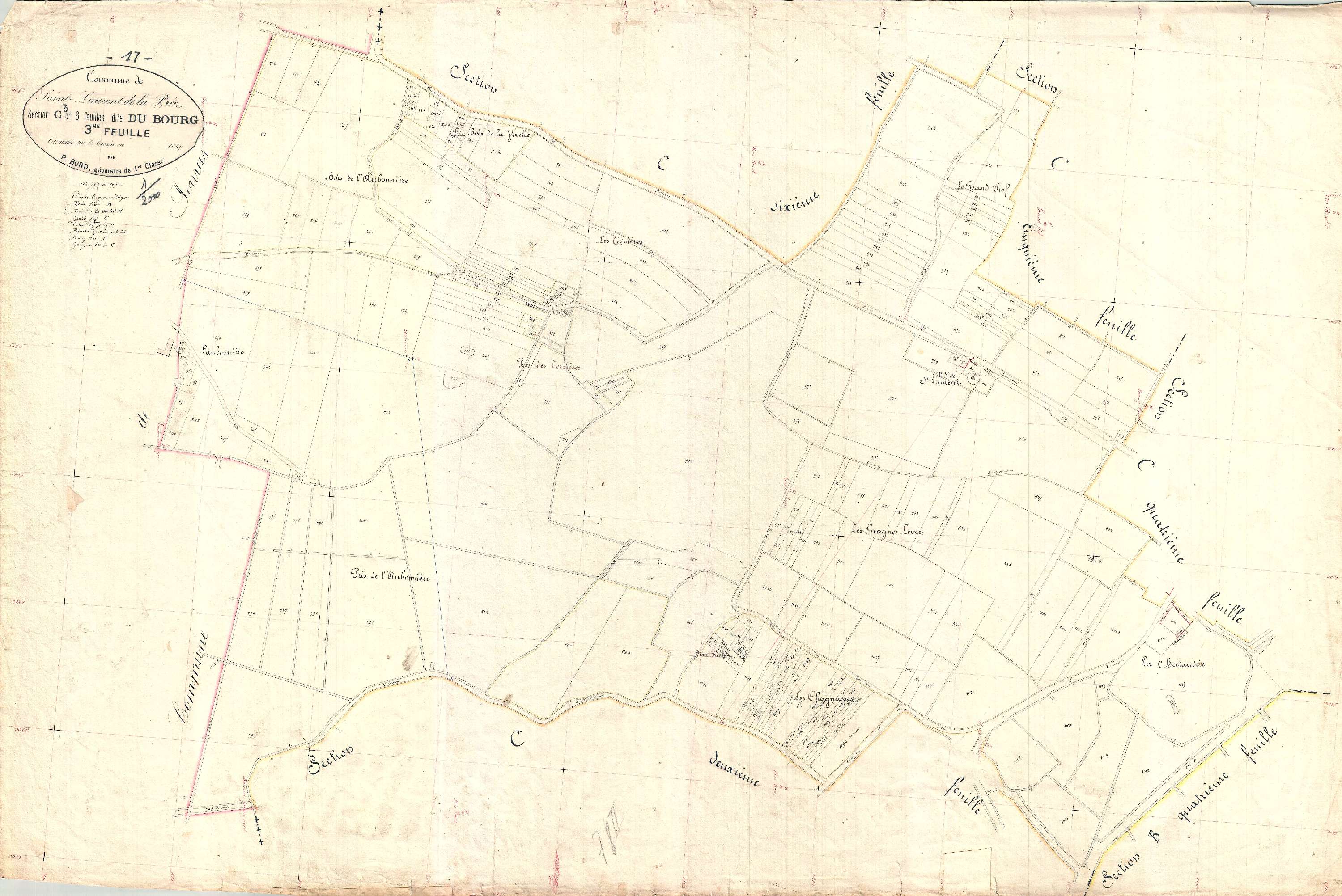 Saint-Laurent-de-la-Prée - Section C3 dite du Bourg.