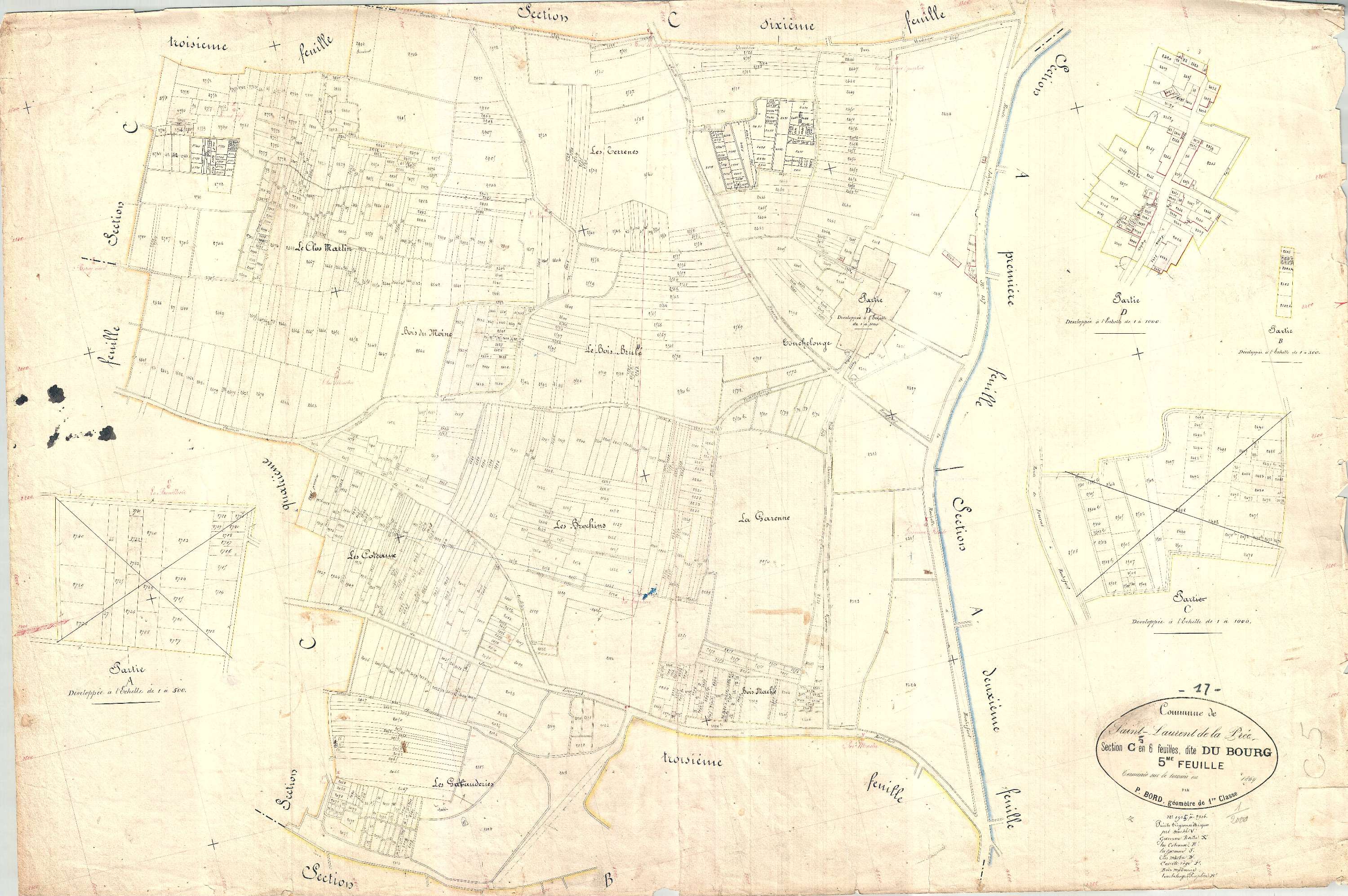 Saint-Laurent-de-la-Prée - Section C5 dite du Bourg.