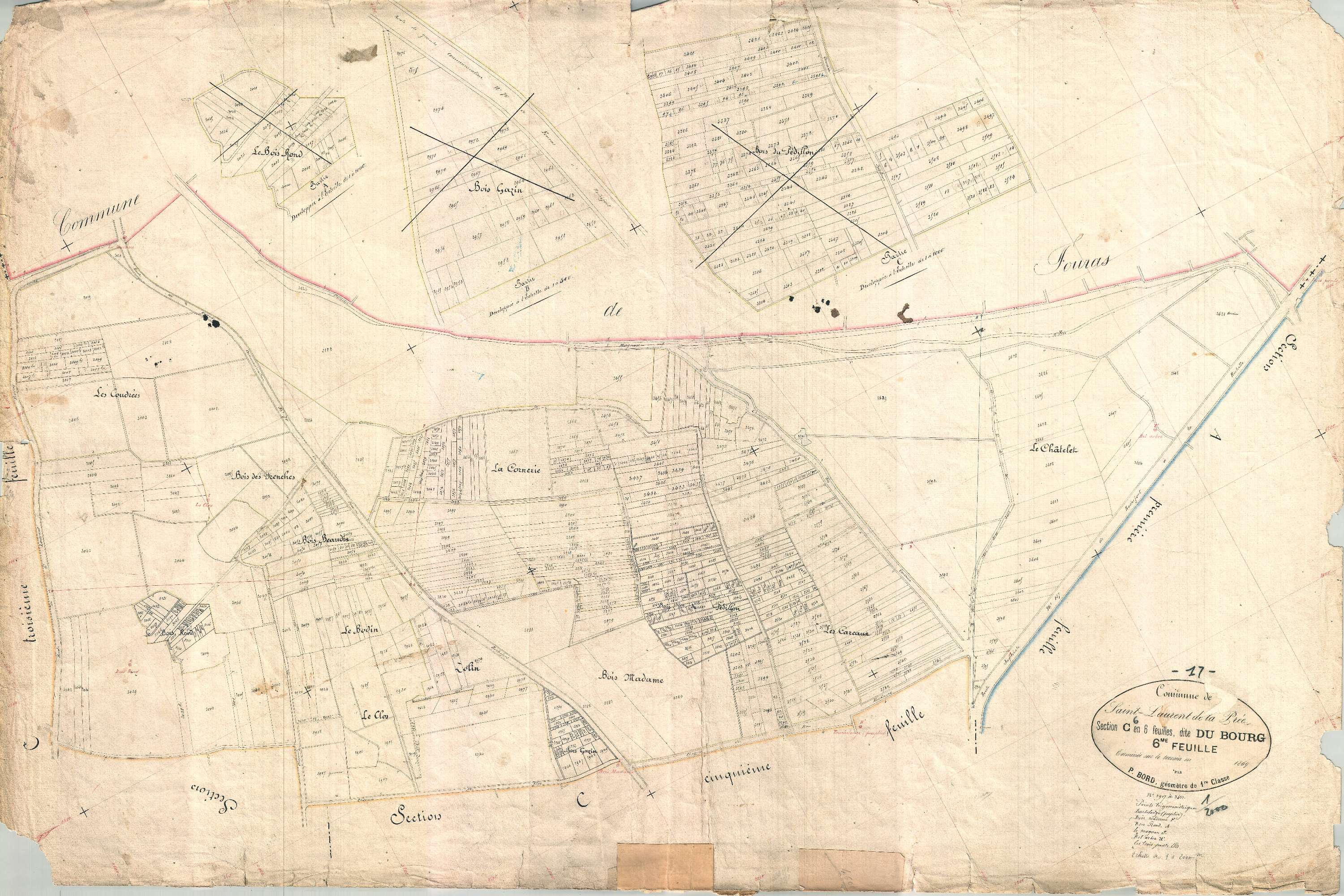 Saint-Laurent-de-la-Prée - Section C6 dite du Bourg.