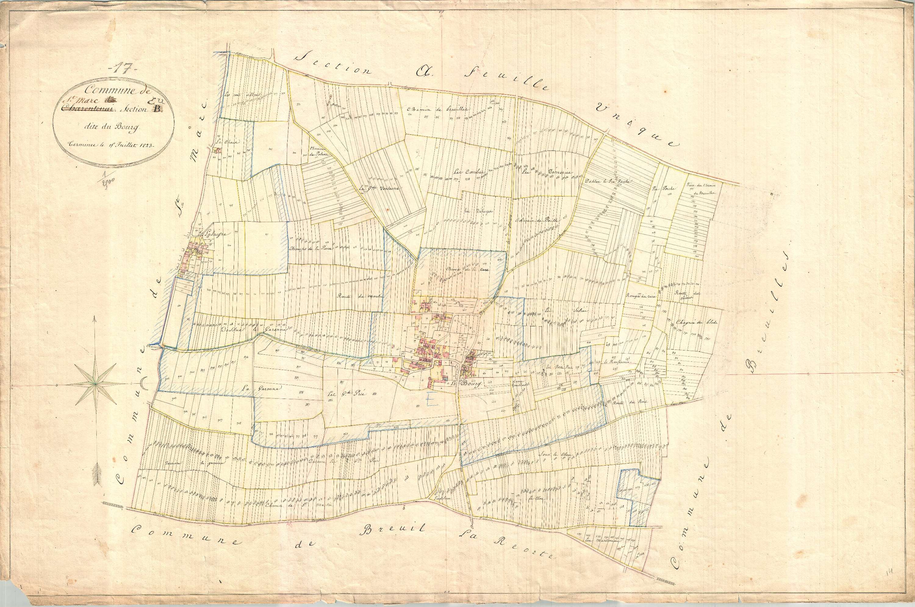 Saint-Mard - Section E dite du Bourg, Charentenay.