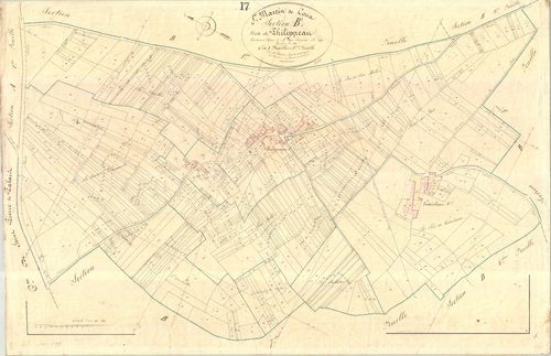 Saint-Martin-de-Coux - Section B8 dite de Philippeau.