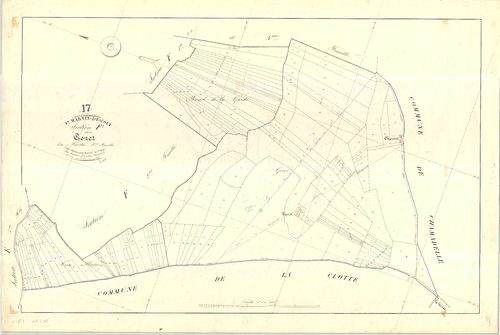 Saint-Martin-de-Coux - Section F3 dite de Goret.