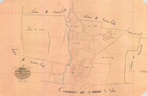 Saint-Martin-de-Juillers - Section B1 dite du Bourg.