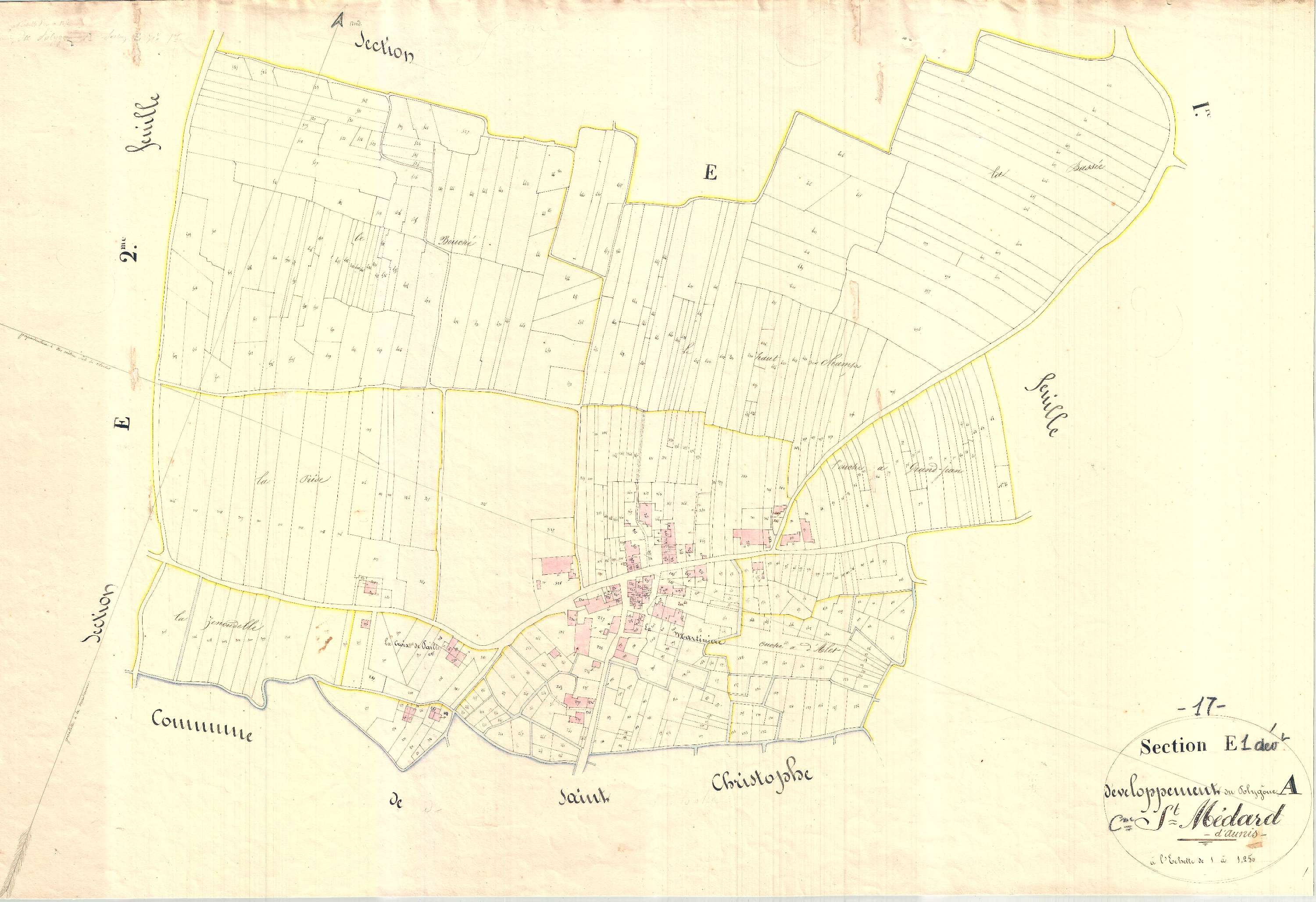Saint-Médard-d'Aunis - Section E1 développement dite de la Martinières.