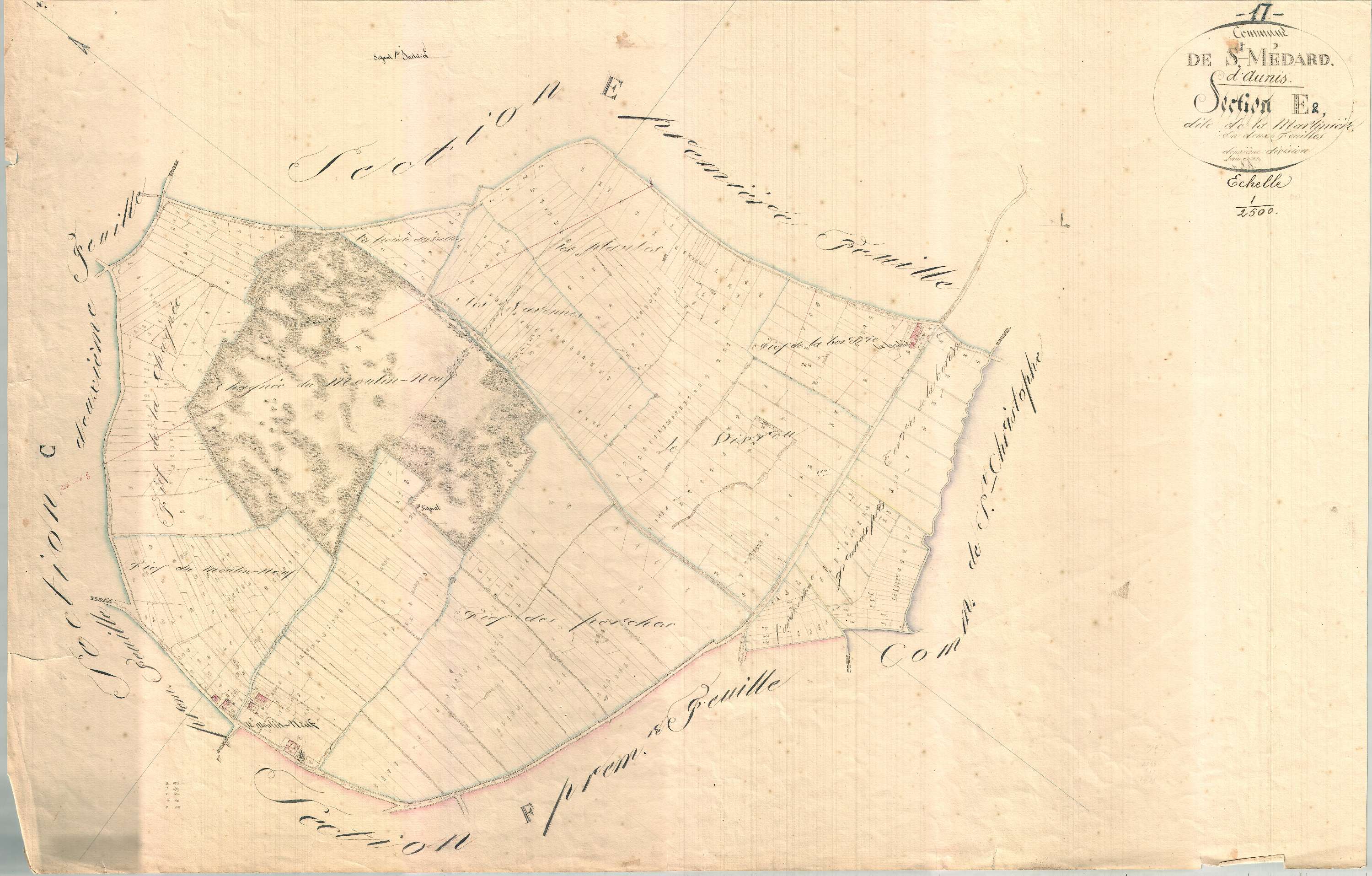 Saint-Médard-d'Aunis - Section E2 dite de la Martinières.