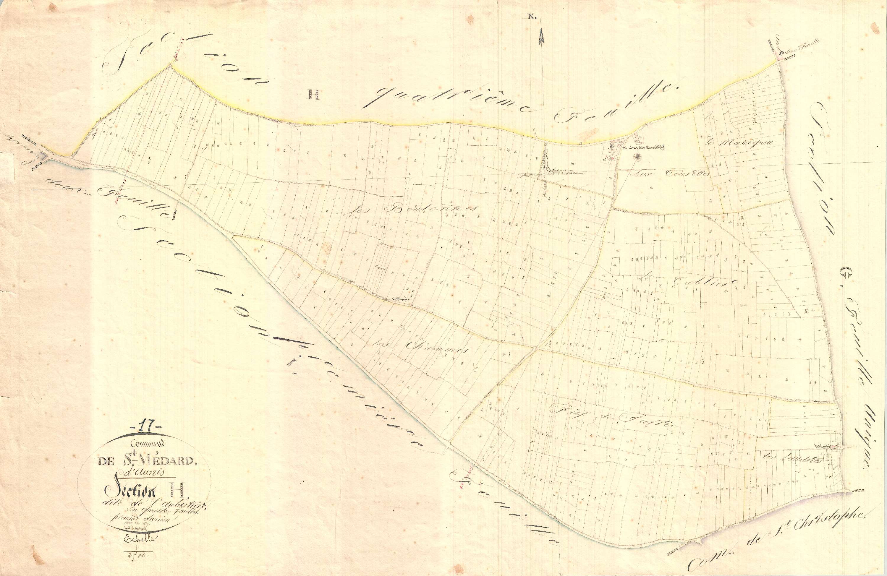 Saint-Médard-d'Aunis - Section H1 dite de l'Aubertière.