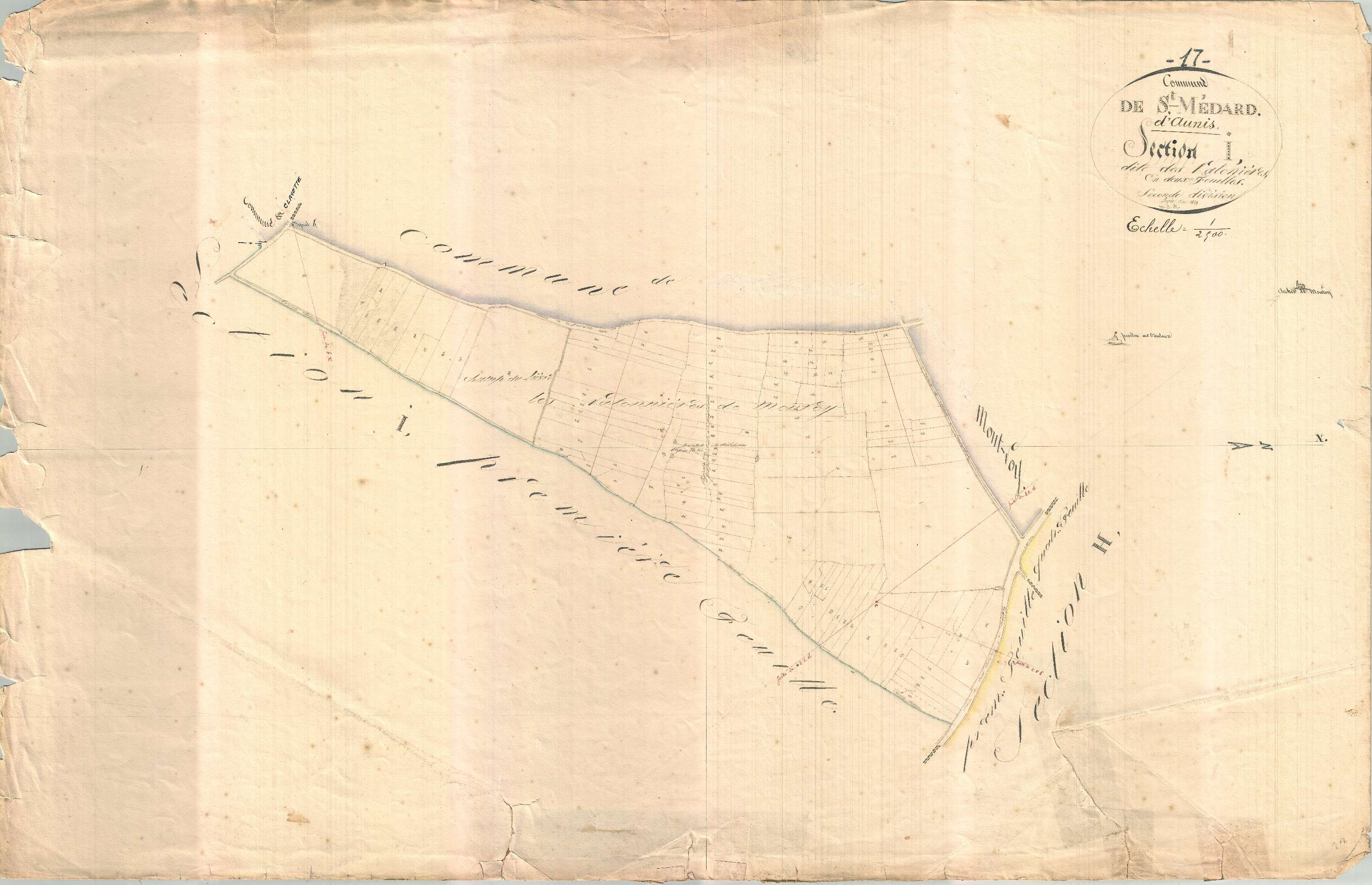 Saint-Médard-d'Aunis - Section I2 dite de la Palonnière.