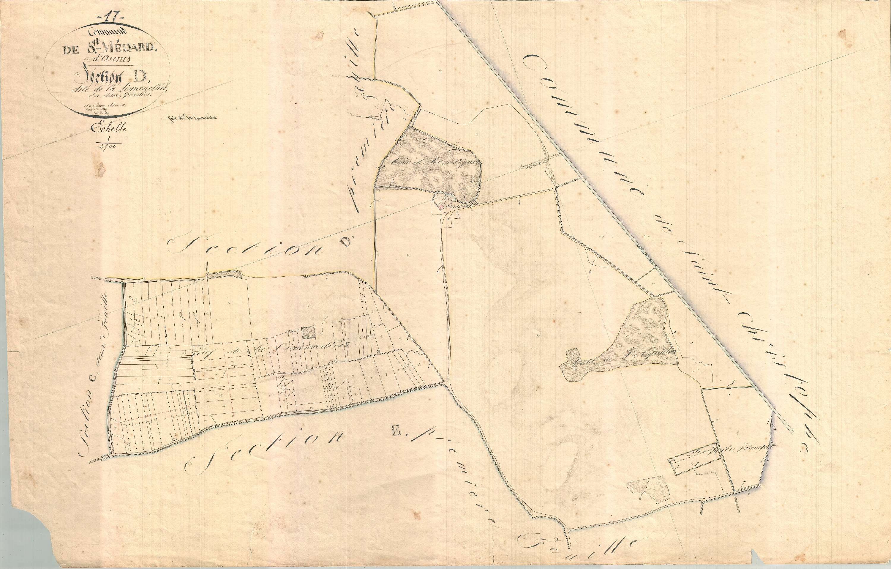 Saint-Médard-d'Aunis - Section D2 dite de la Linaudières.