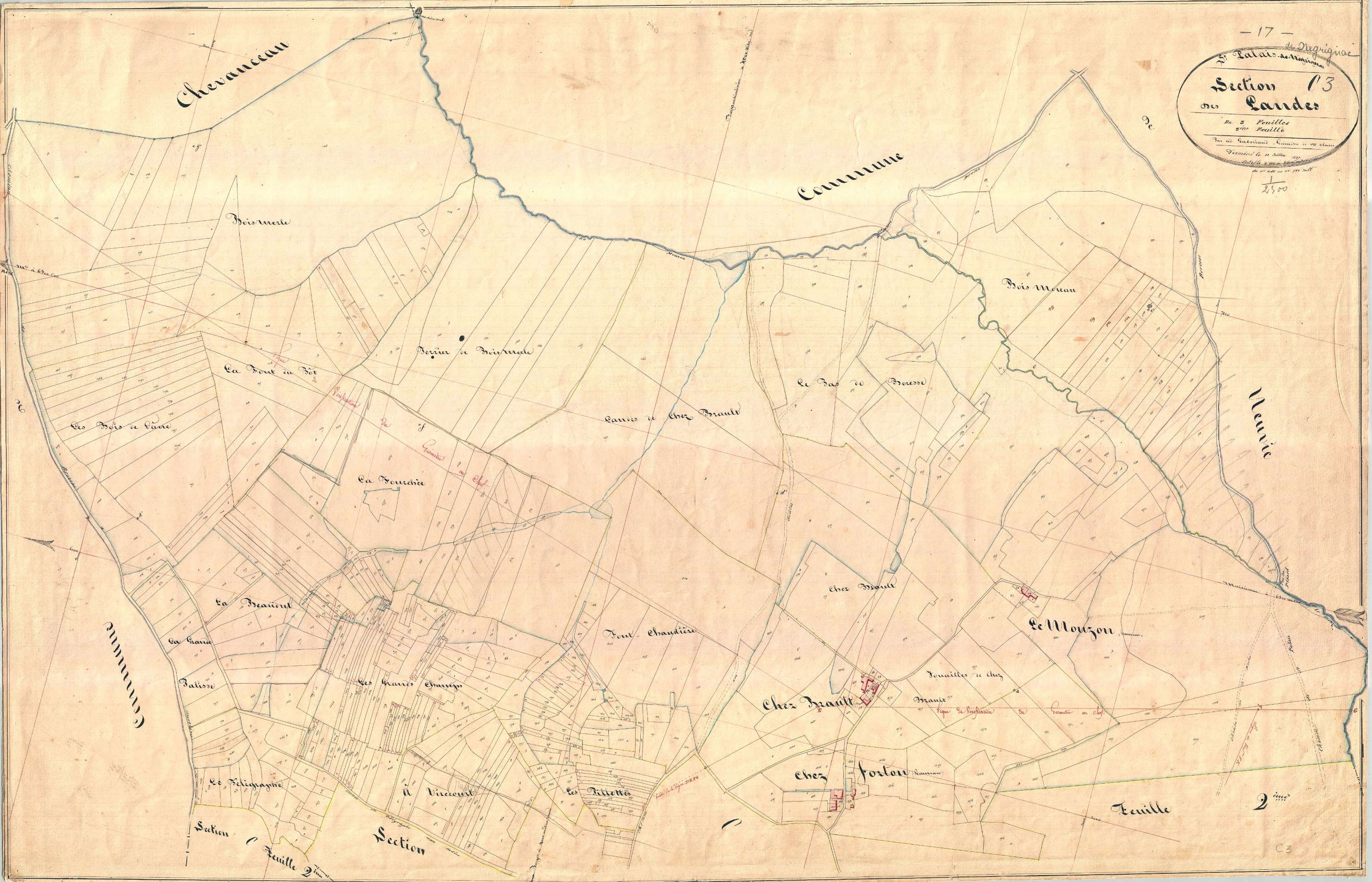 Saint-Palais-de-Négrignac - Section C3 dite des Landes.