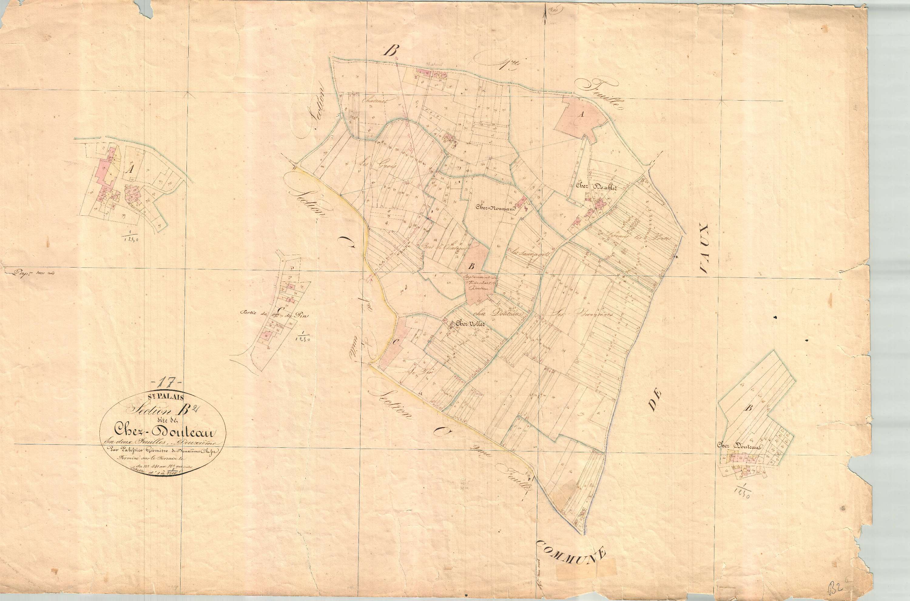 Saint-Palais-sur-Mer - Section B2 dite de chez Douteau.