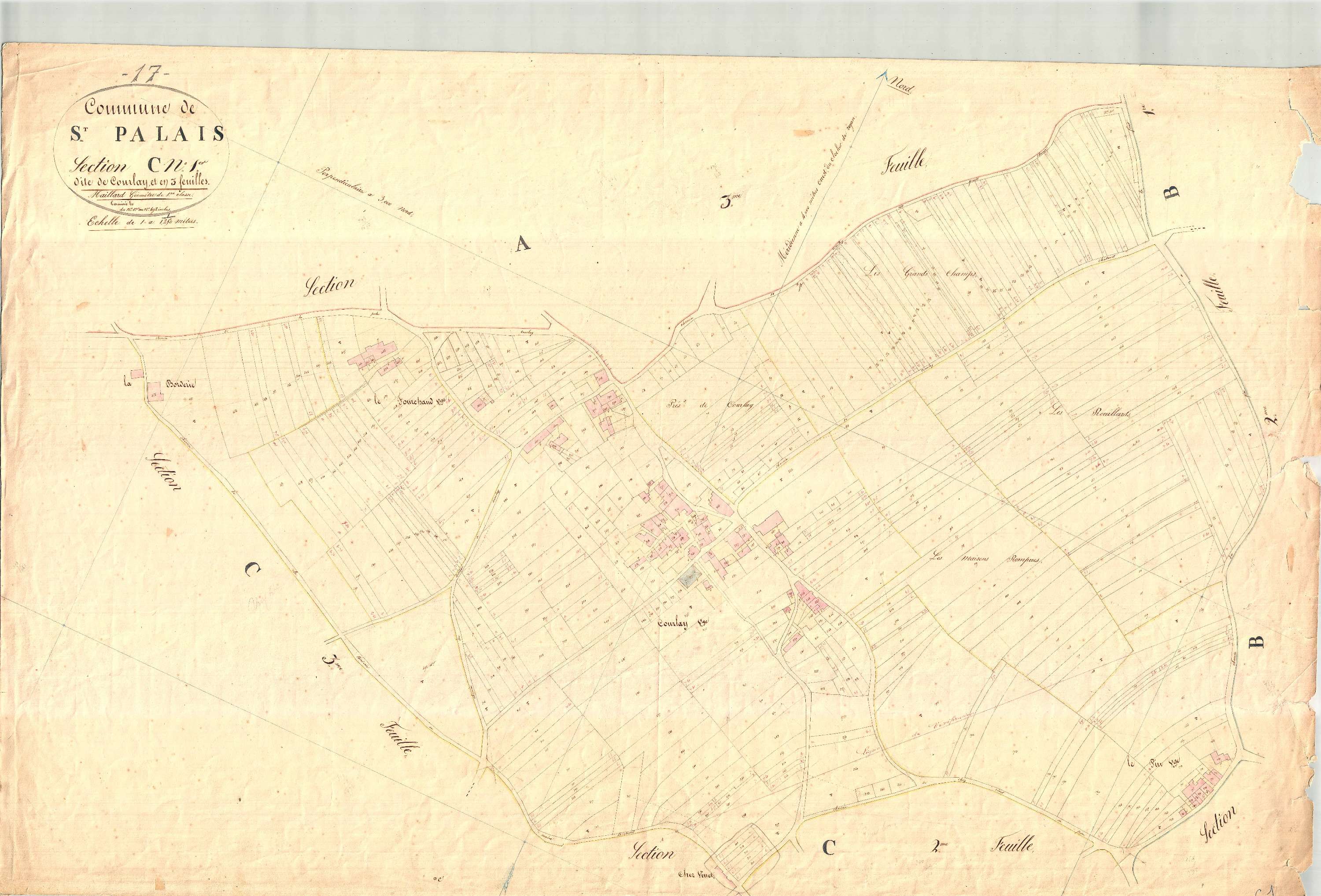 Saint-Palais-sur-Mer - Section C1 dite de Courlay.