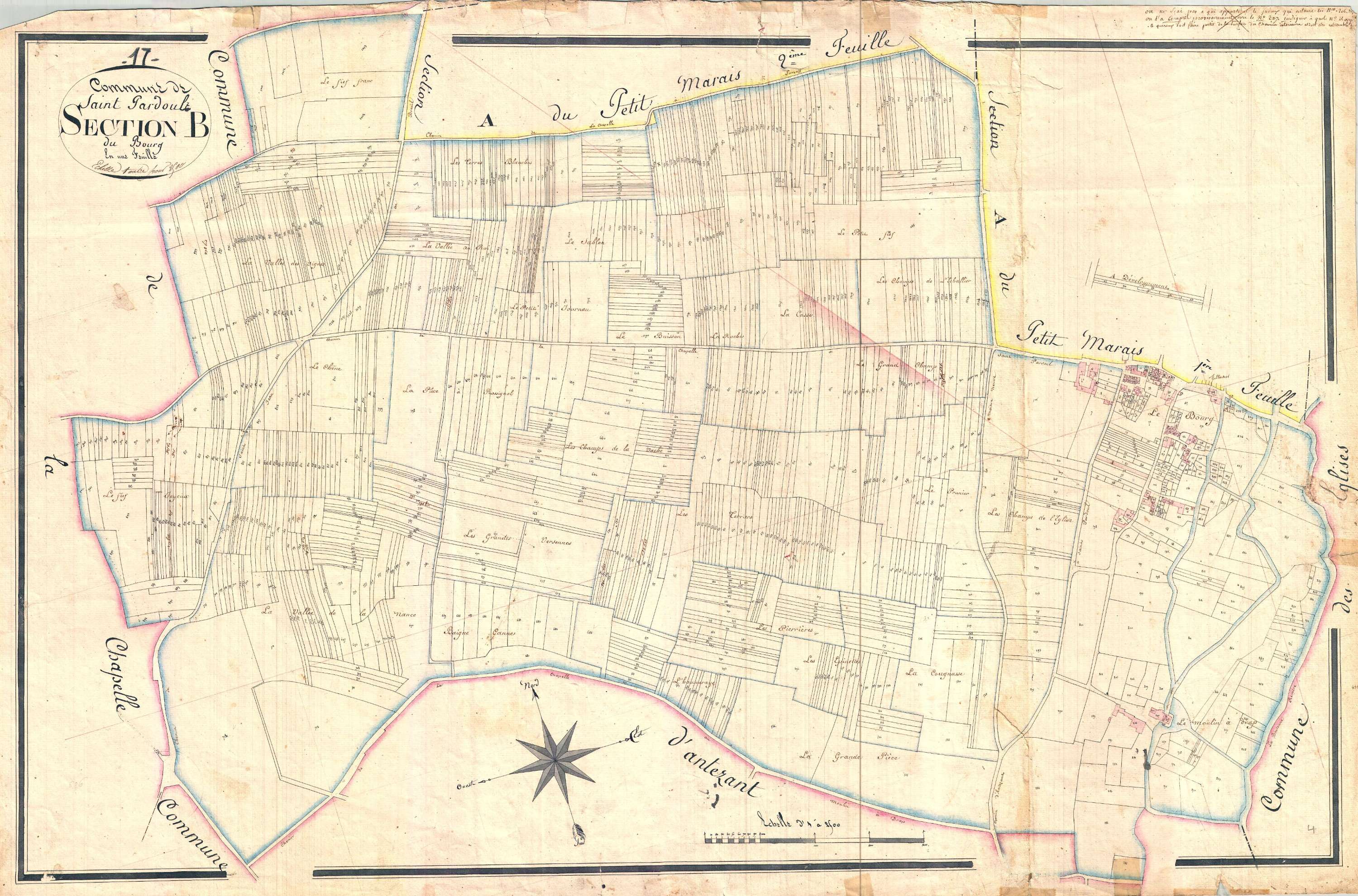 Saint-Pardoult - Section B dite du Bourg.