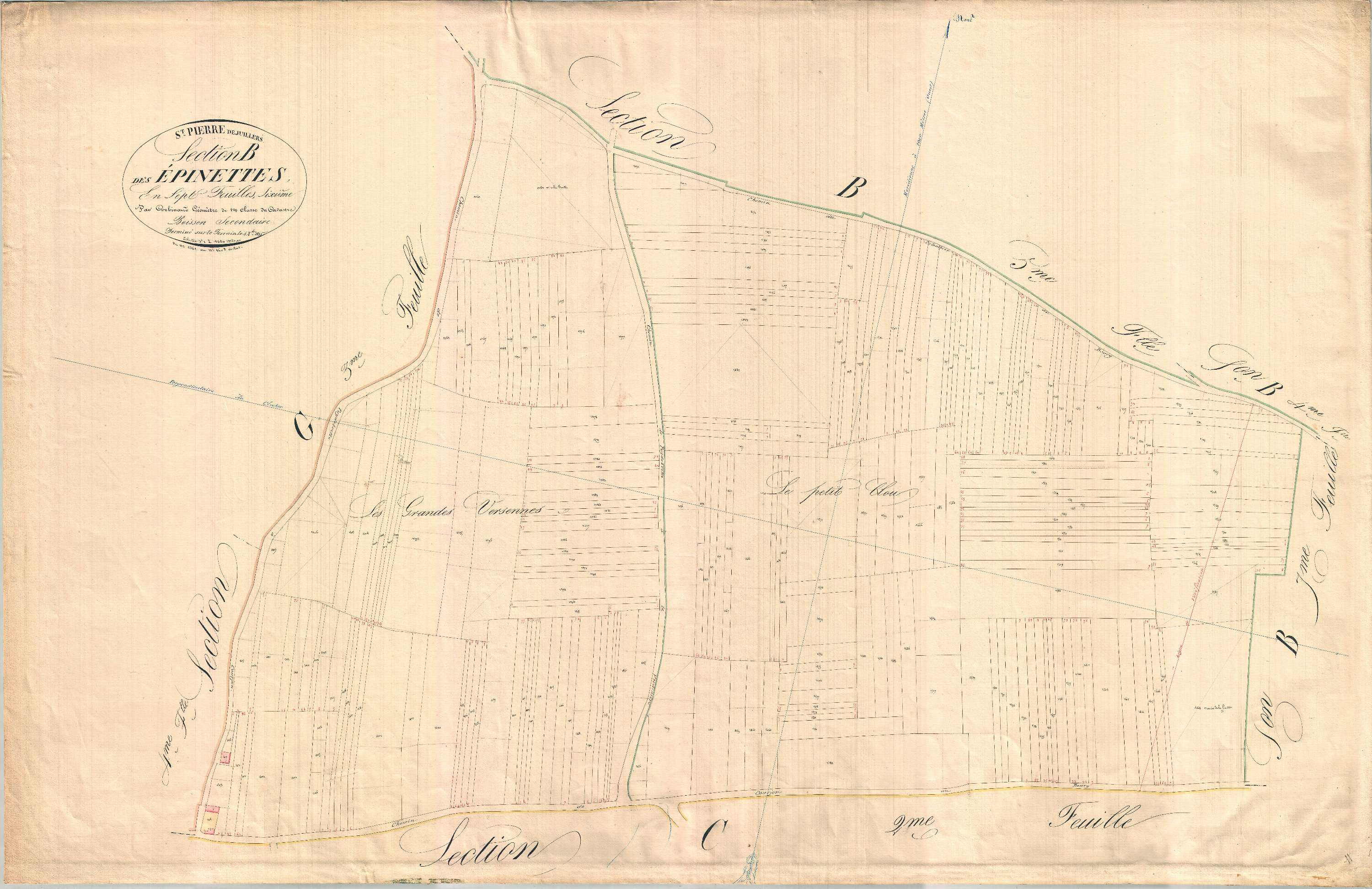 Saint-Pierre-de-Juillers - Section B7 dite des Epinettes.