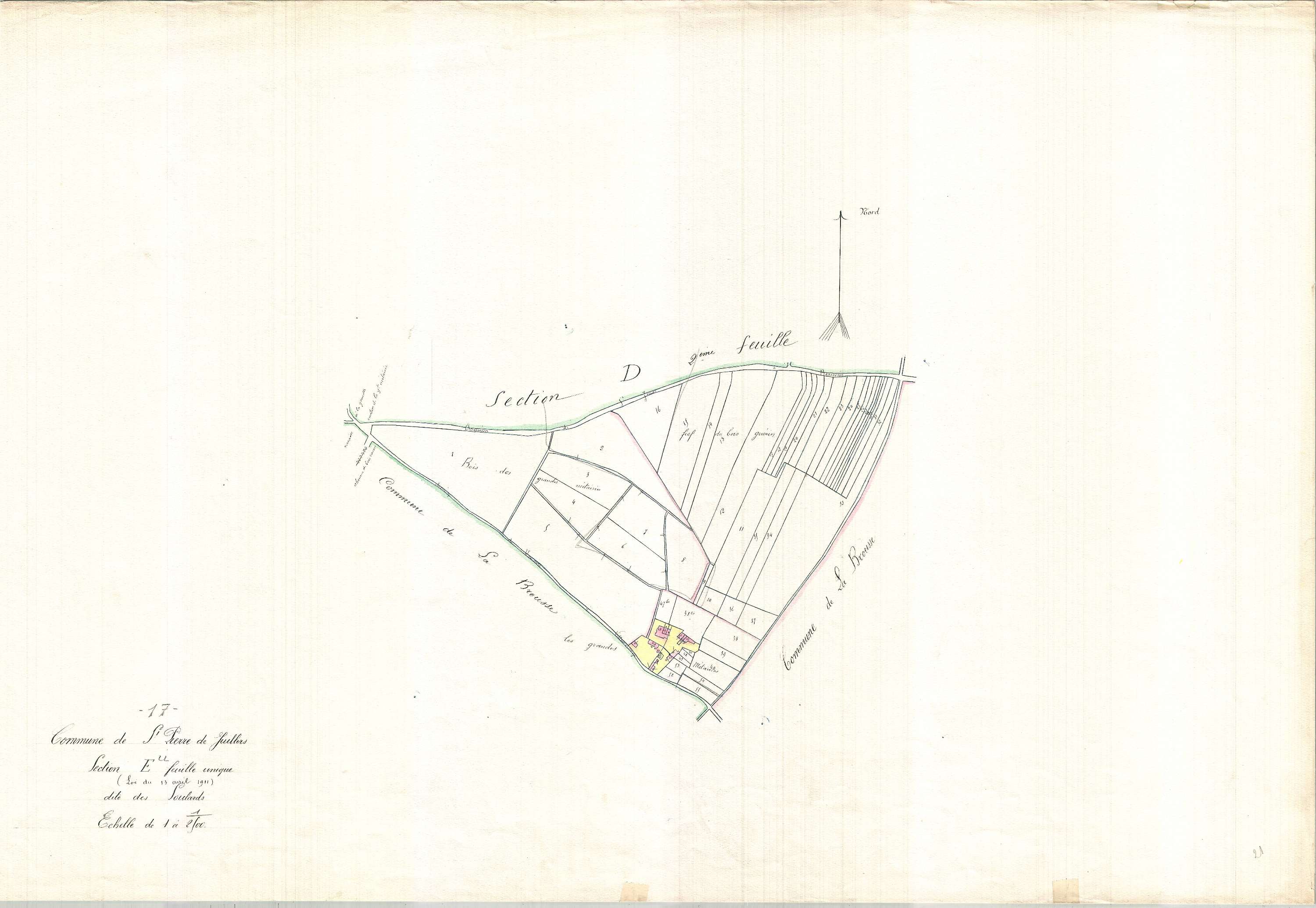 Saint-Pierre-de-Juillers - Section E dite des Soulards.