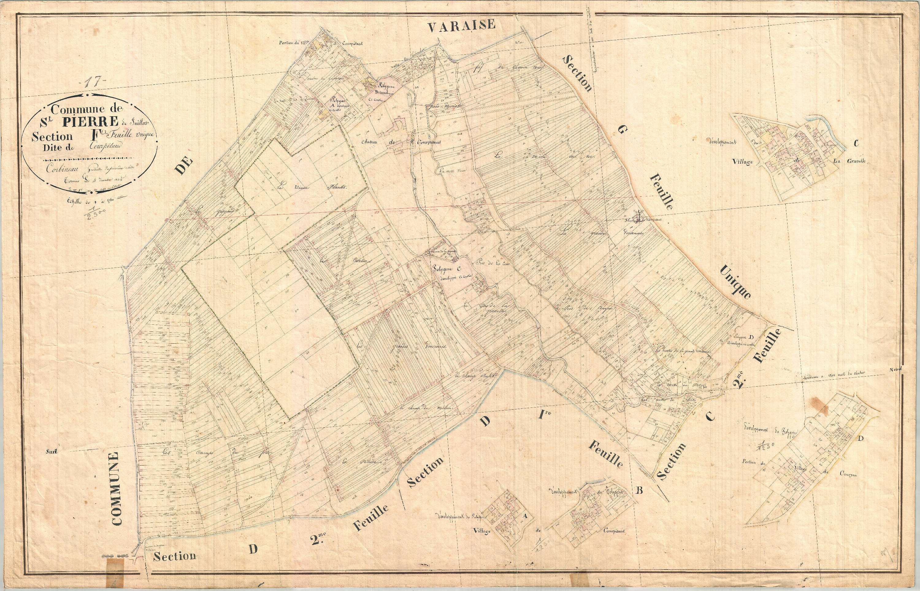 Saint-Pierre-de-Juillers - Section F1 dite des Courpétauds.