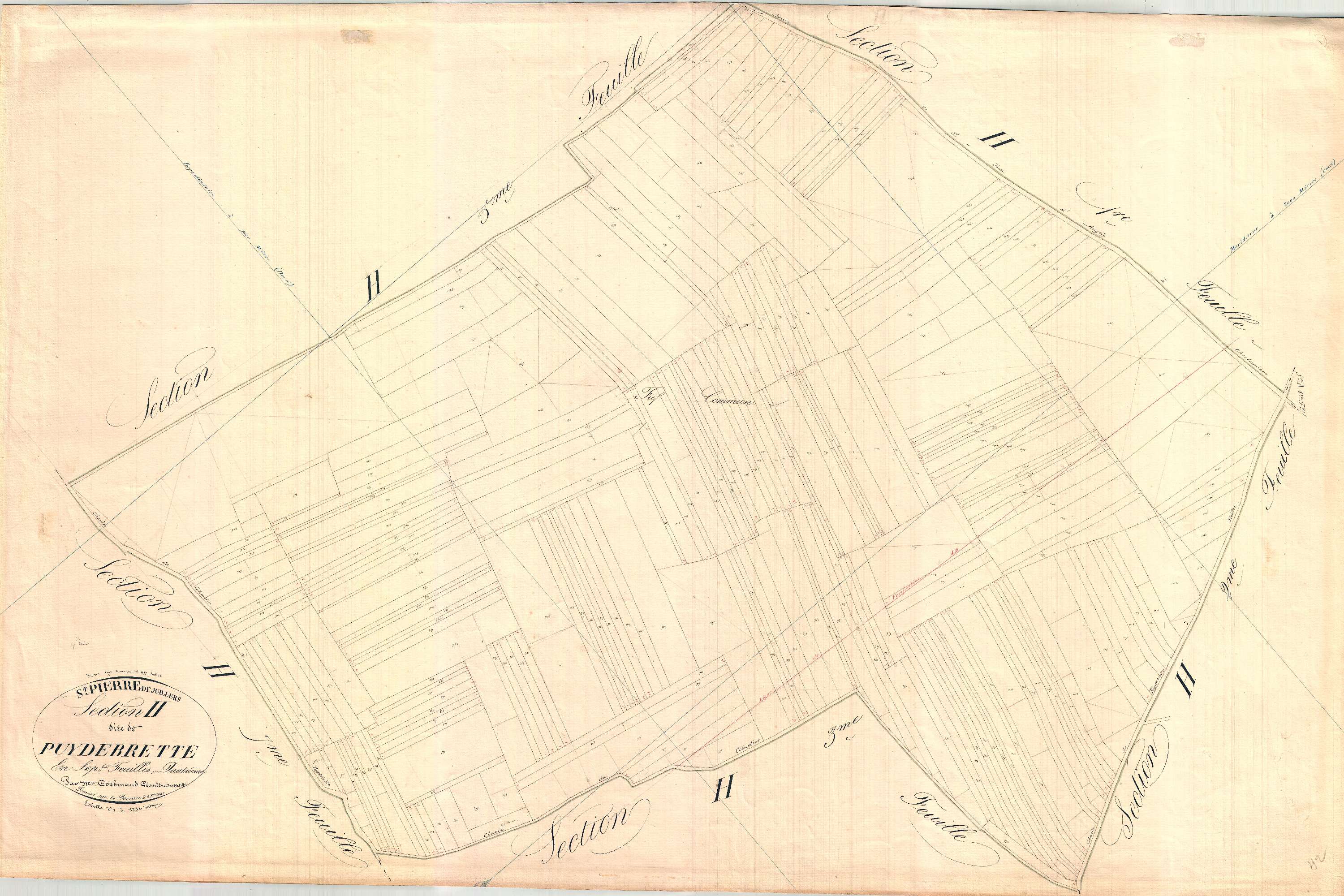 Saint-Pierre-de-Juillers - Section H développement 4. dite du Puy de Brette.