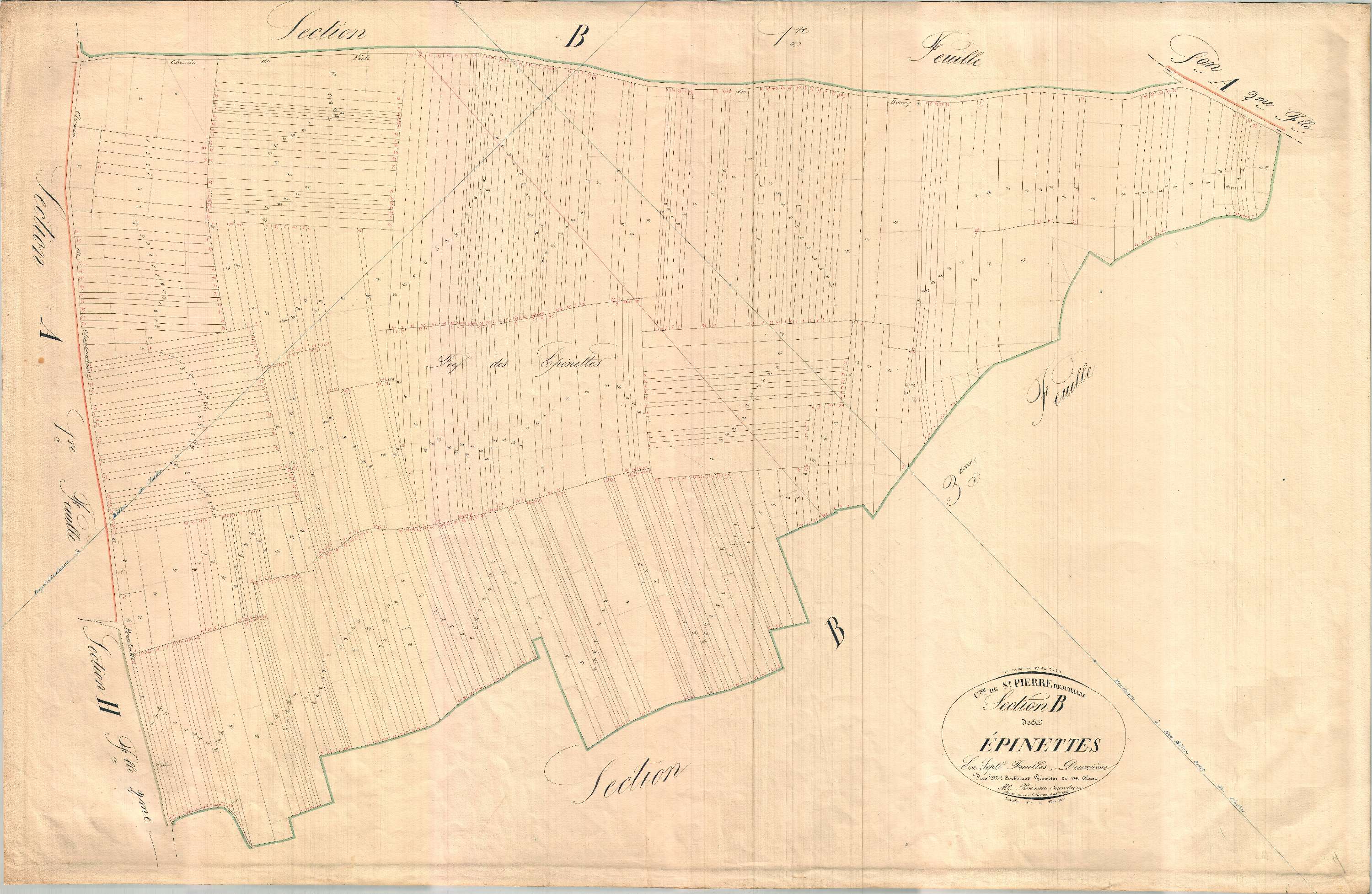 Saint-Pierre-de-Juillers - Section B3 dite des Epinettes.