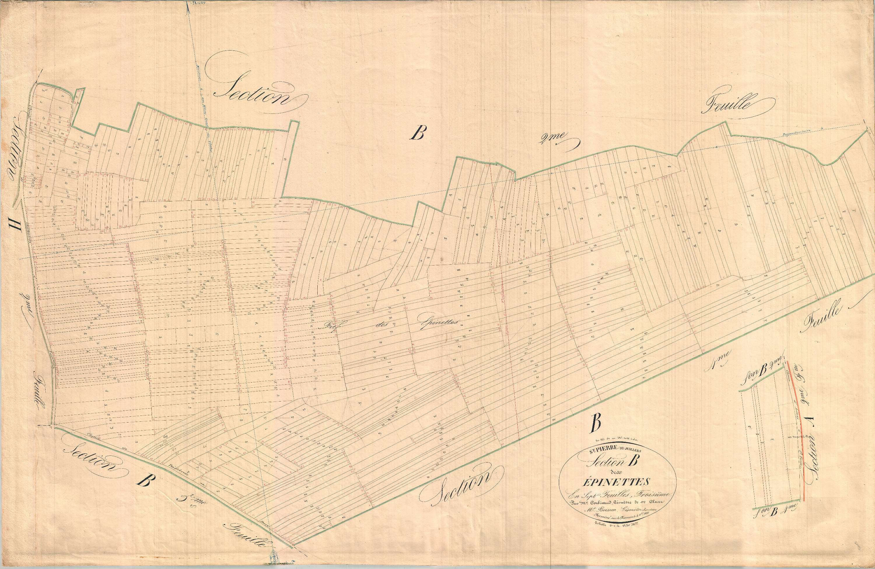Saint-Pierre-de-Juillers - Section B4 dite des Epinettes.