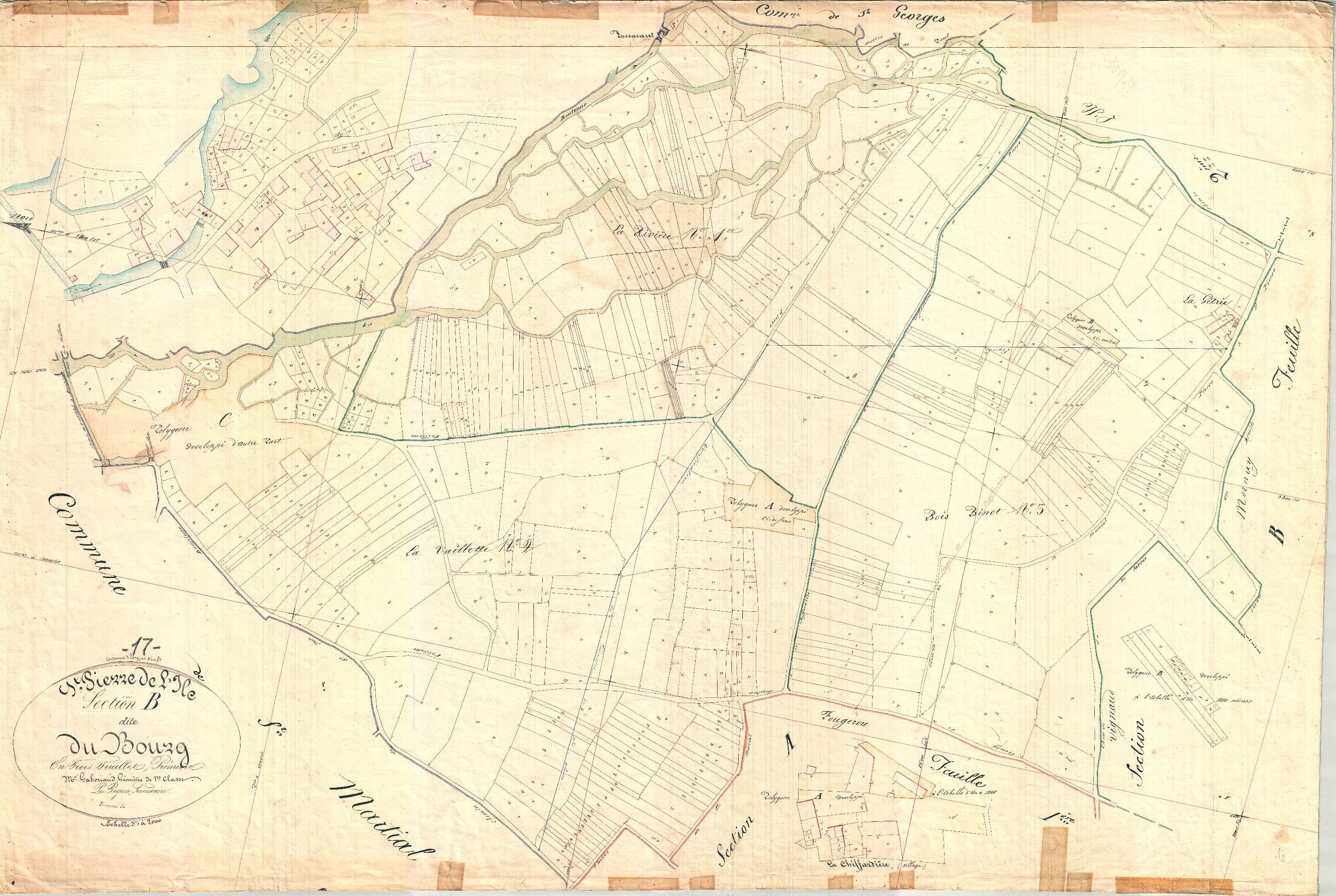 Saint-Pierre-de-l'Isle - Section B1 dite du Bourg.