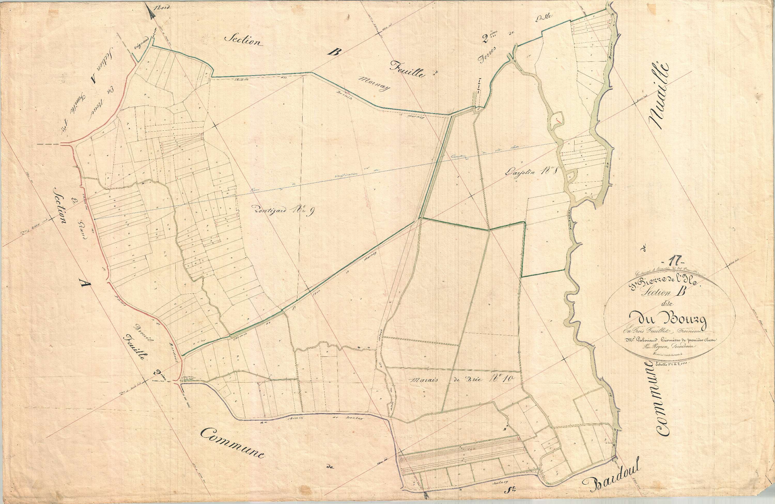 Saint-Pierre-de-l'Isle - Section B3 dite du Bourg.