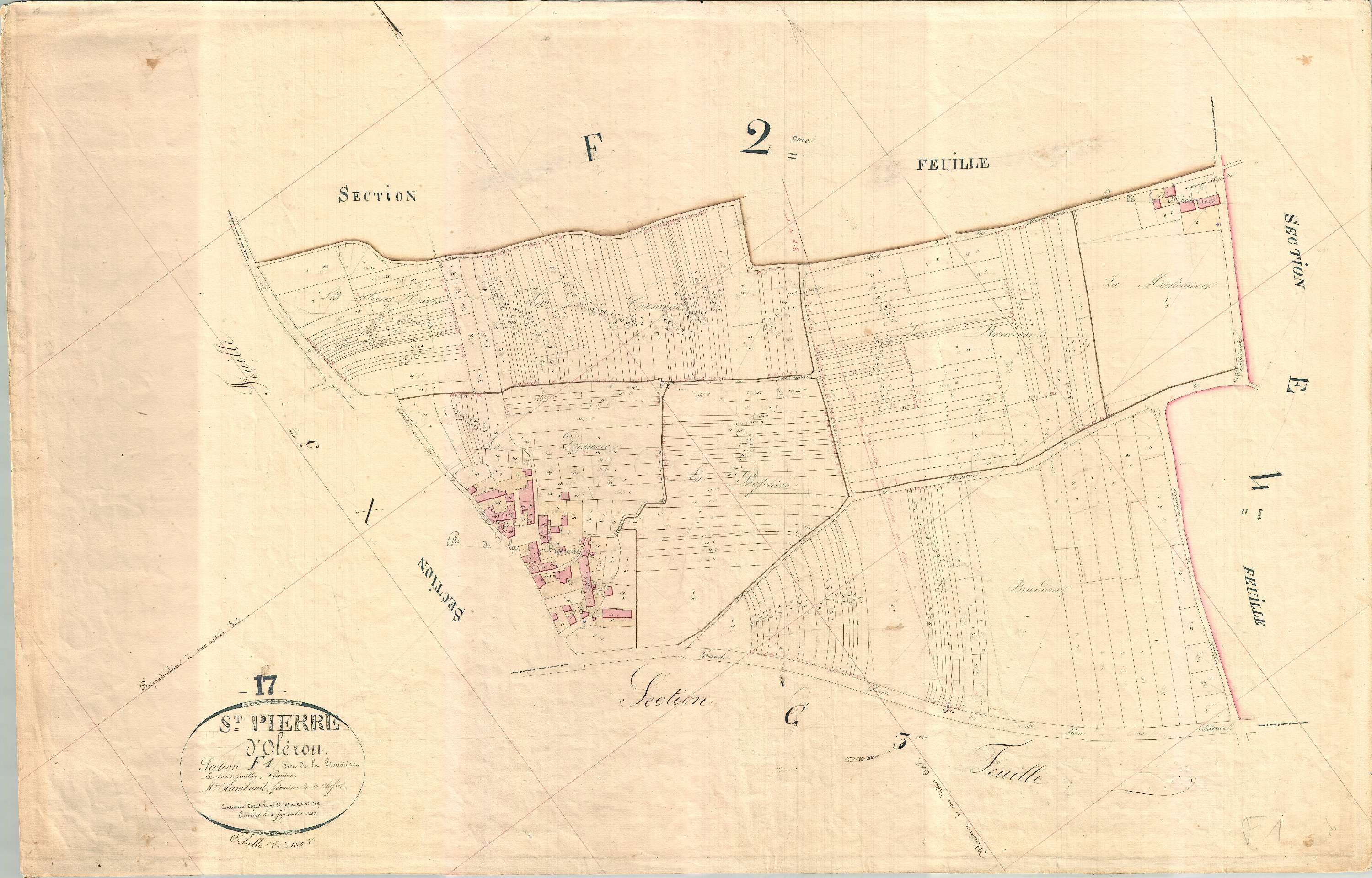 Saint-Pierre-d'Oléron - Section F1 dite de la Plouzière.