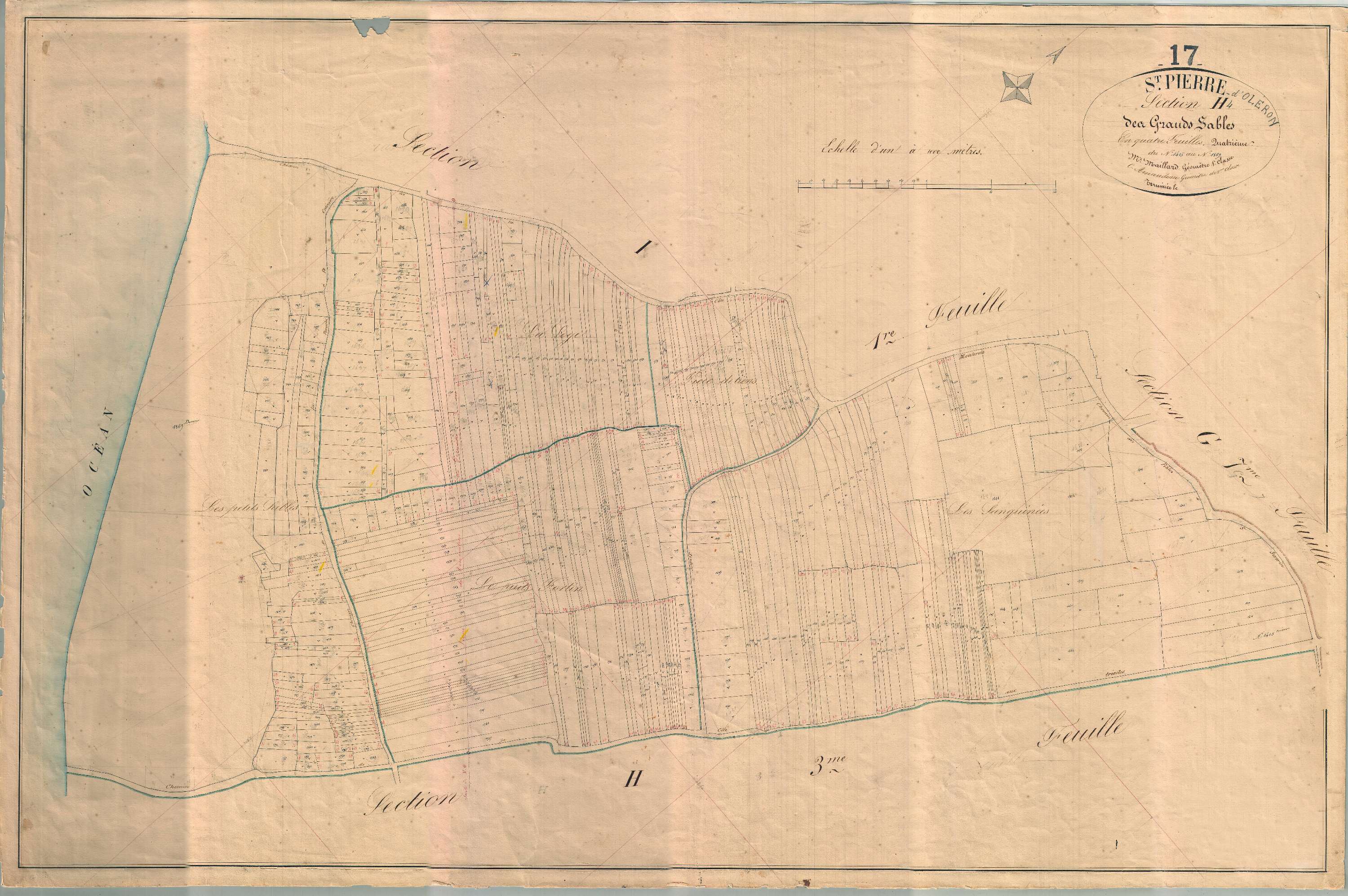 Saint-Pierre-d'Oléron - Section H4 dite des Grands Sables.