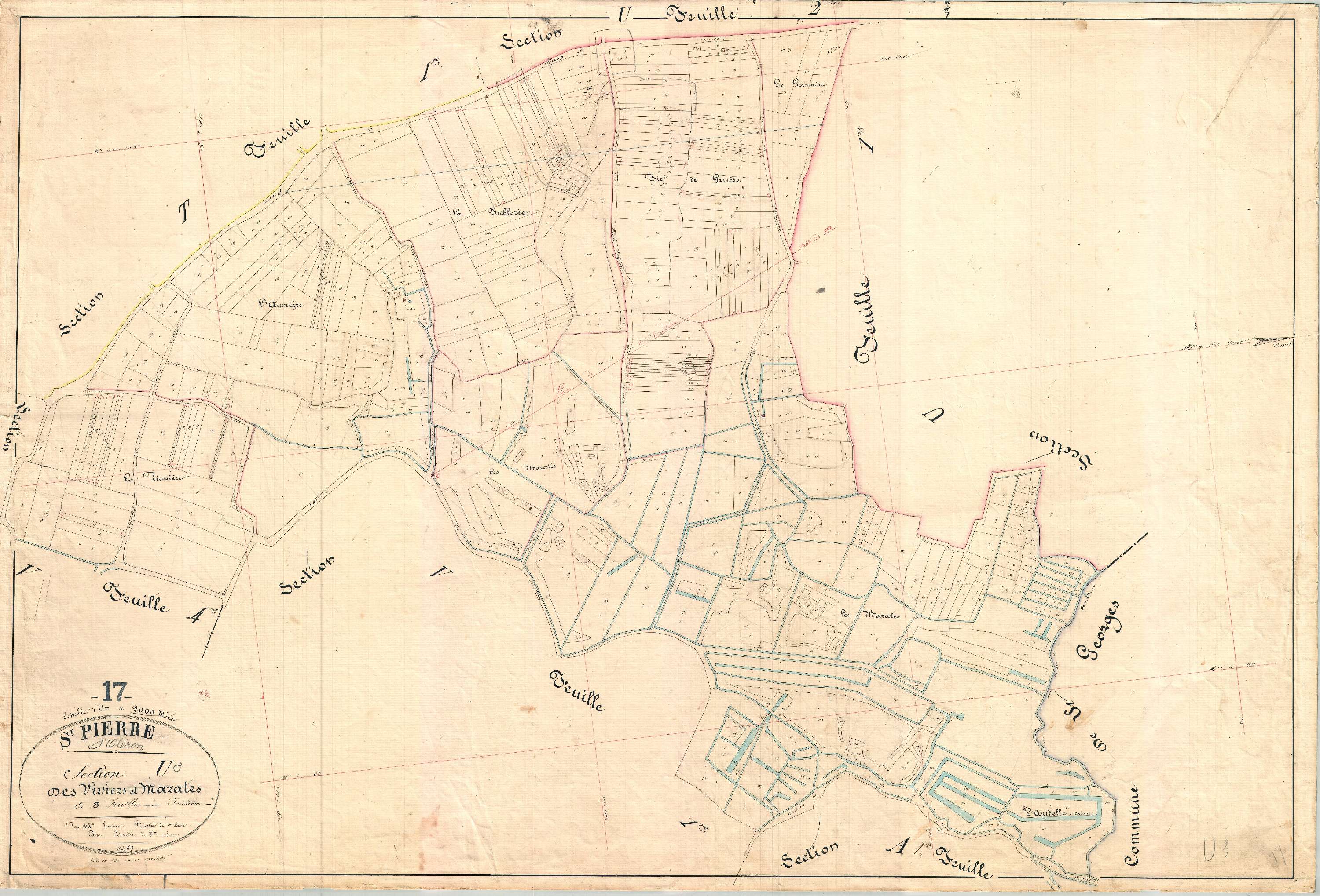 Saint-Pierre-d'Oléron - Section U3 dite des Viviers et des Marates.