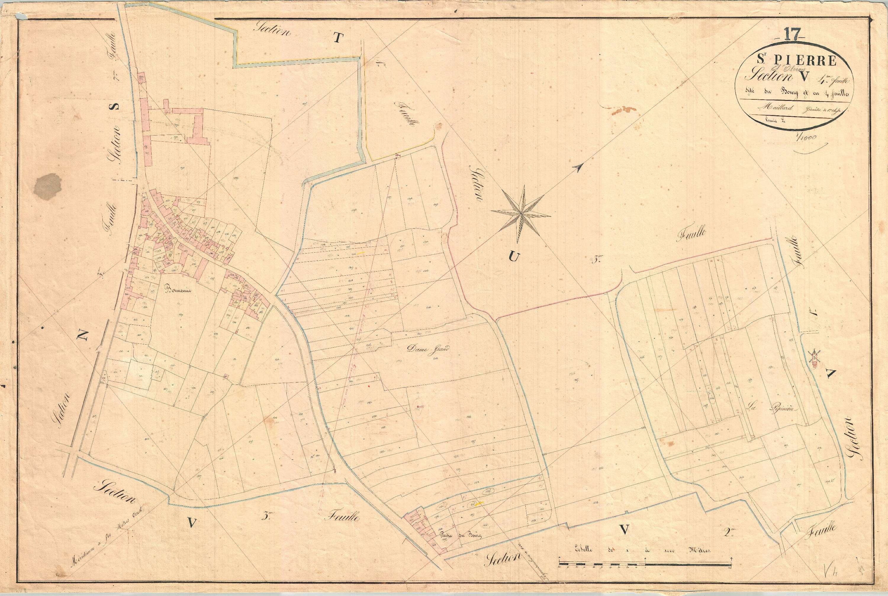 Saint-Pierre-d'Oléron - Section V4 dite du Bourg.