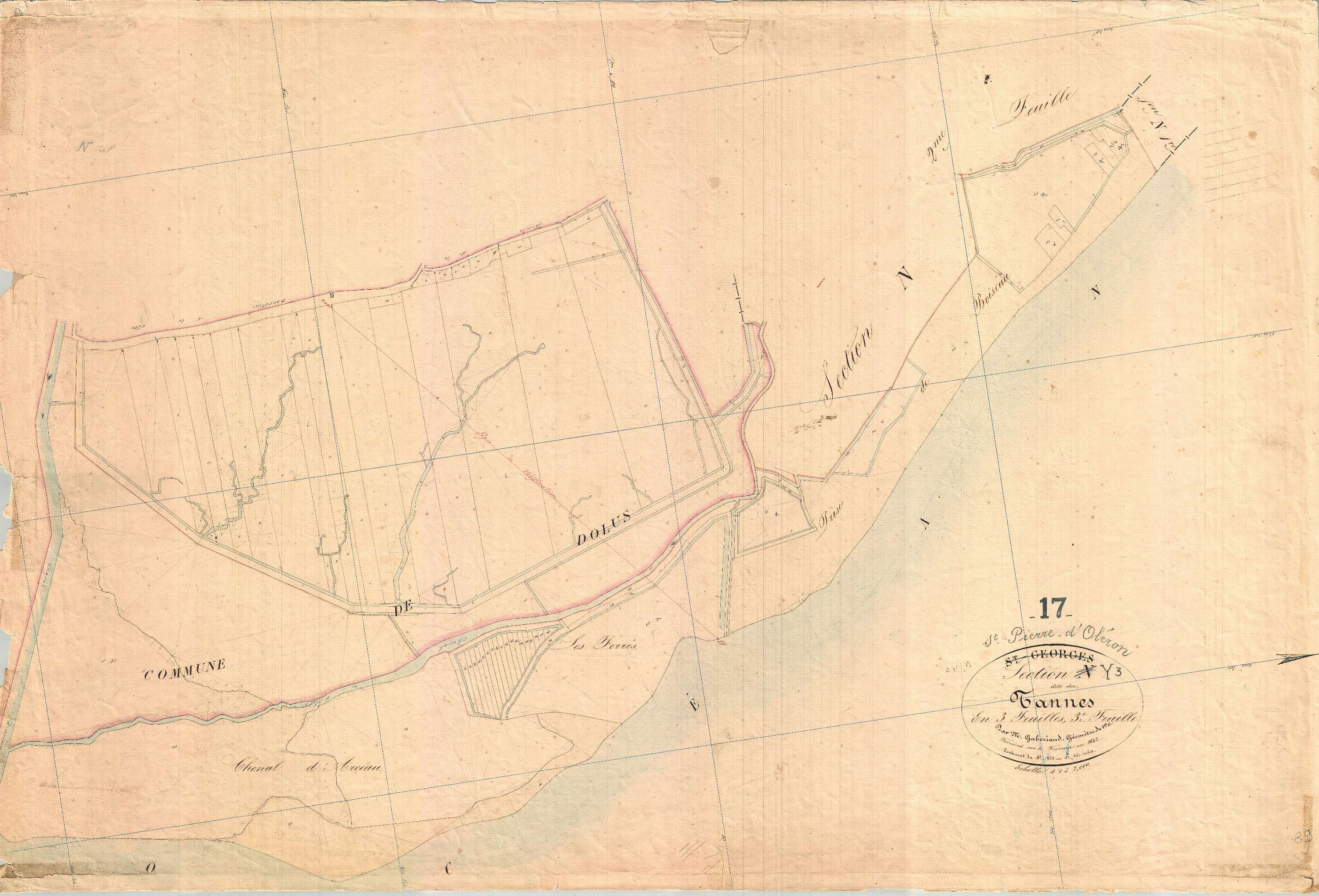 Saint-Pierre-d'Oléron - Section Y3 dite des Tonnes.