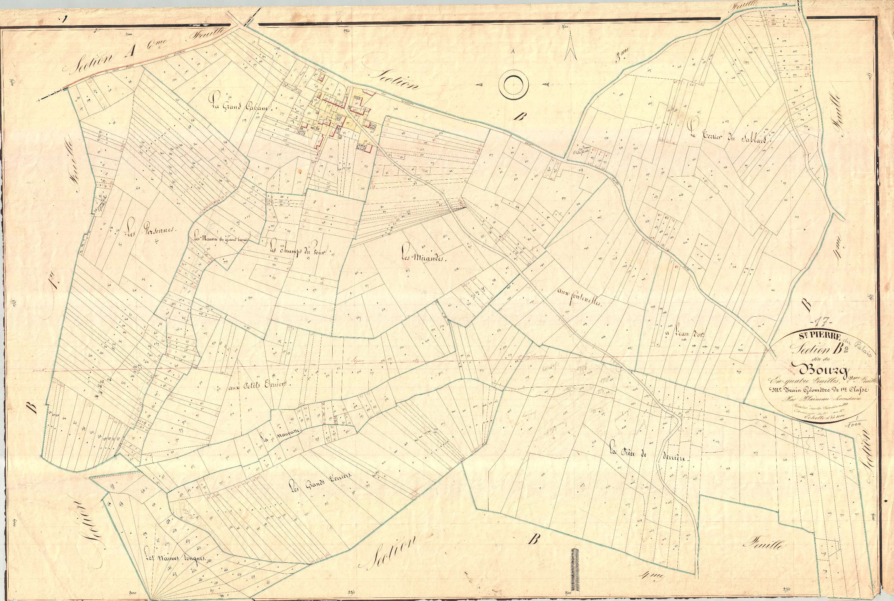 Saint-Pierre-du-Palais - Section B2 dite du Bourg.