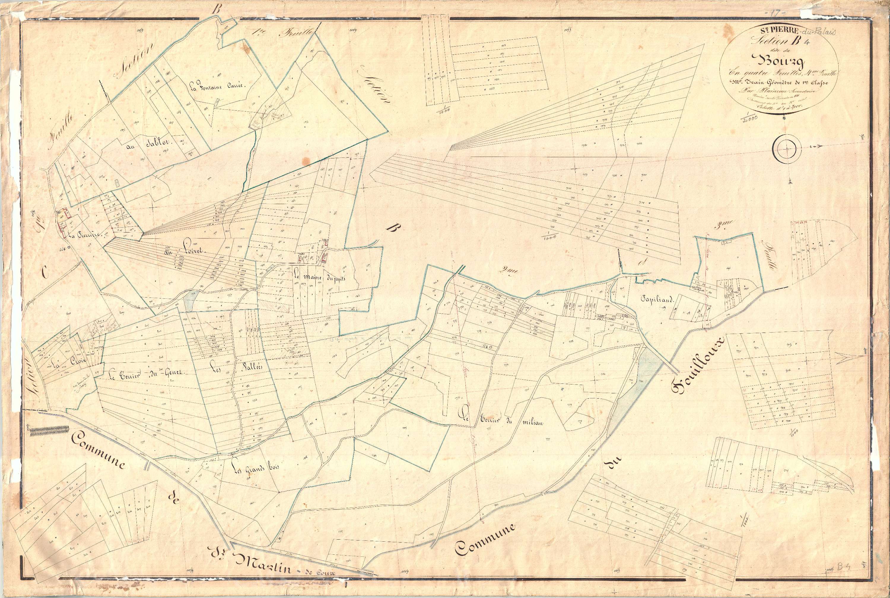 Saint-Pierre-du-Palais - Section B4 dite du Bourg.